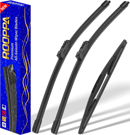 3 wipers Replacement for 2018-2023 Subaru crosstrek/2017-2023 Subaru Impreza, Windshield Wiper Blades Original Equipment Replacement - 26"/16"/12" (Set of 3)