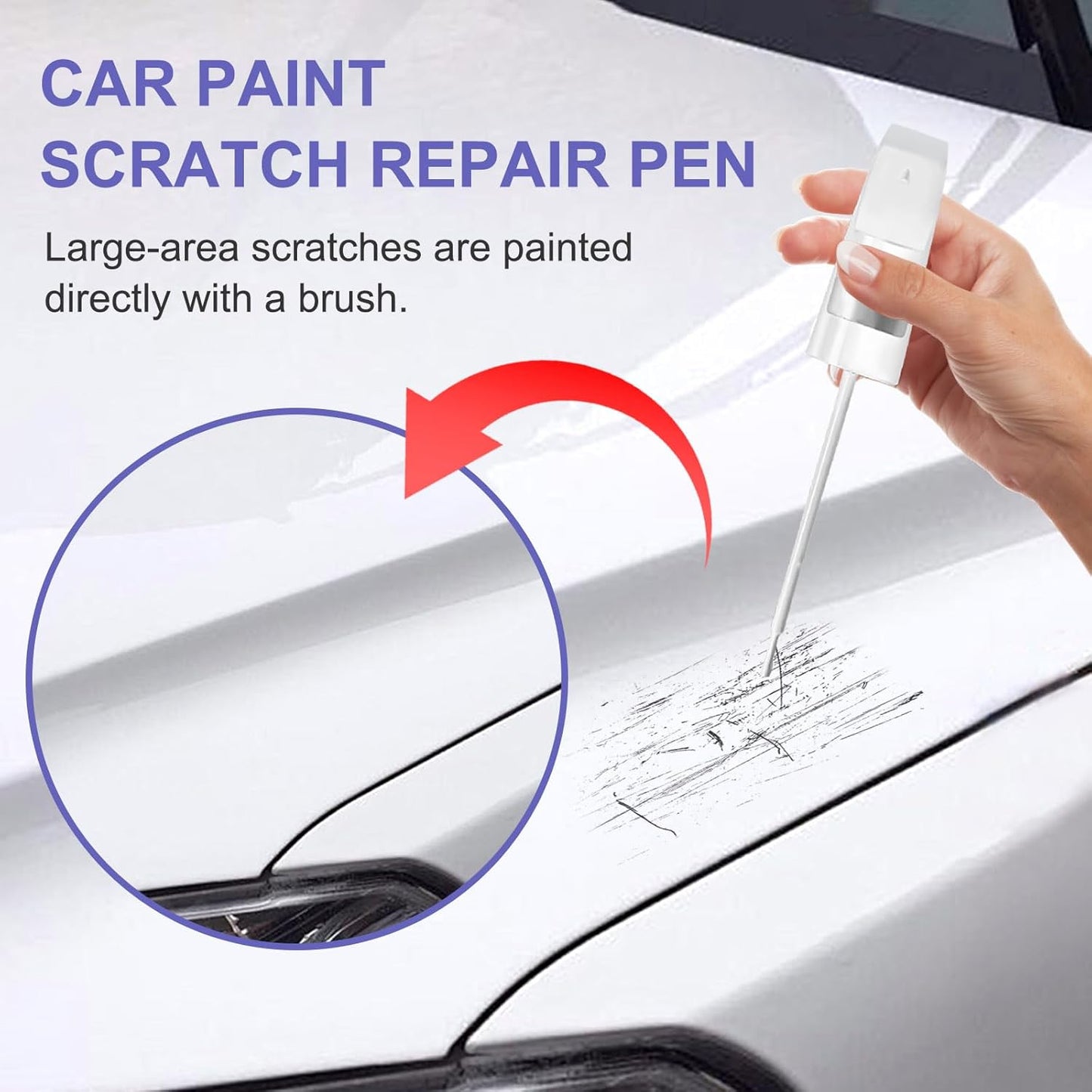 Touch Up Paint for Mercedes Benz Obsidian Black (197/9197)-Exact Match–Chips and Nicks TouchUp Paint Pen Scratch Repair Car Accessories Car Paint Pen for Erase Car Scratches