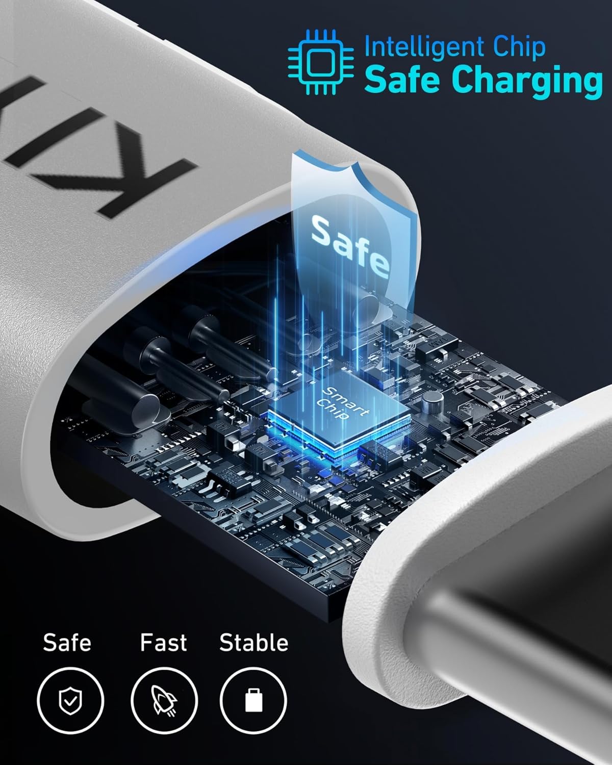 Coiled USB C to C Cable 3ft+6ft, Coiled USB C Cable for Car, Braided Type C Charger 66W Fast Charging Cord Compatible with iPhone 16 15, iPad, Samsung Galaxy, Google Pixel, Moto, LG, TCL Phones-Silver