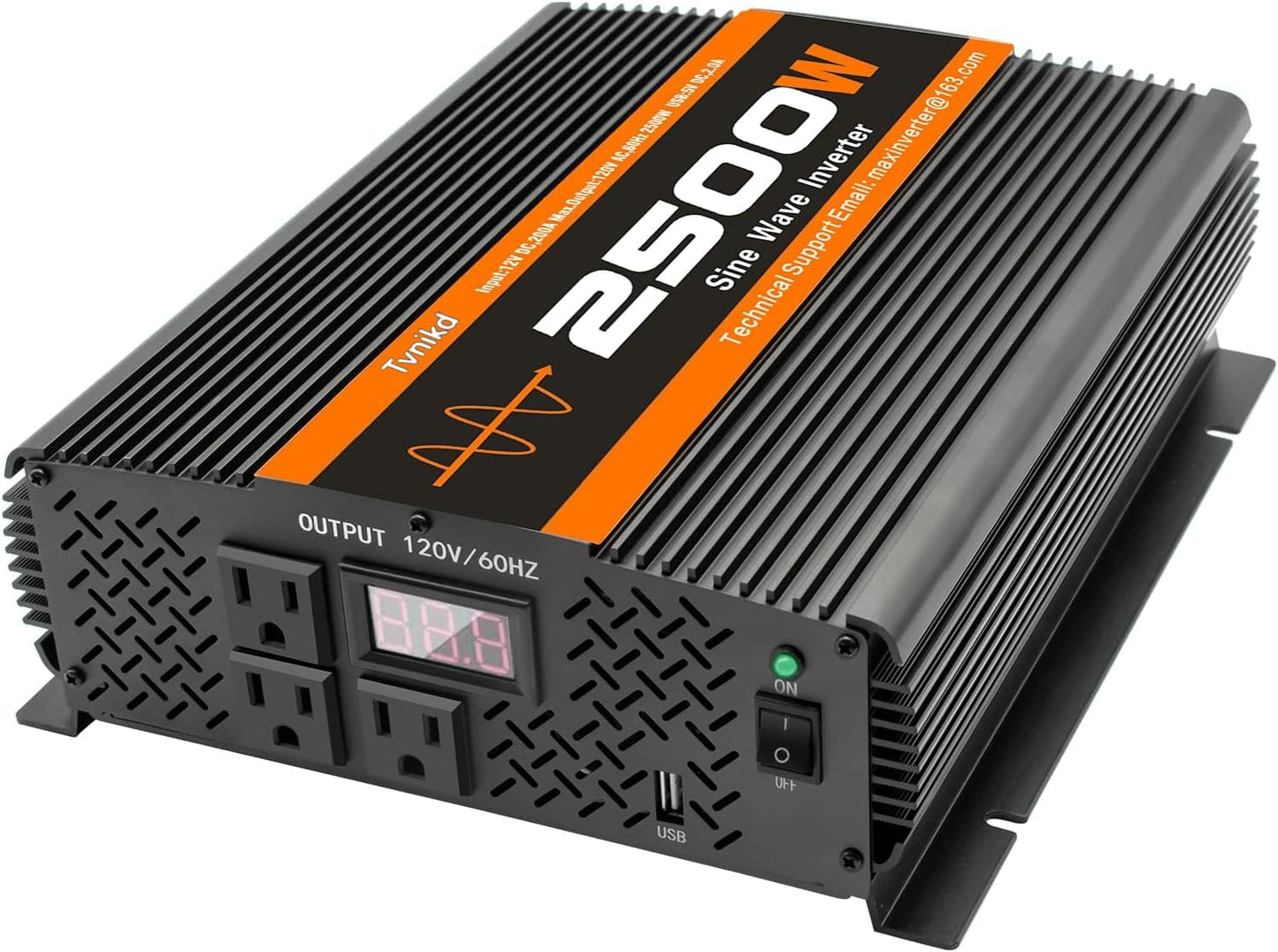 2500W Inverter Pure sine Wave RV Inverter Power Inverter 12V to 110 for Car Truck semi Truck Vehicles