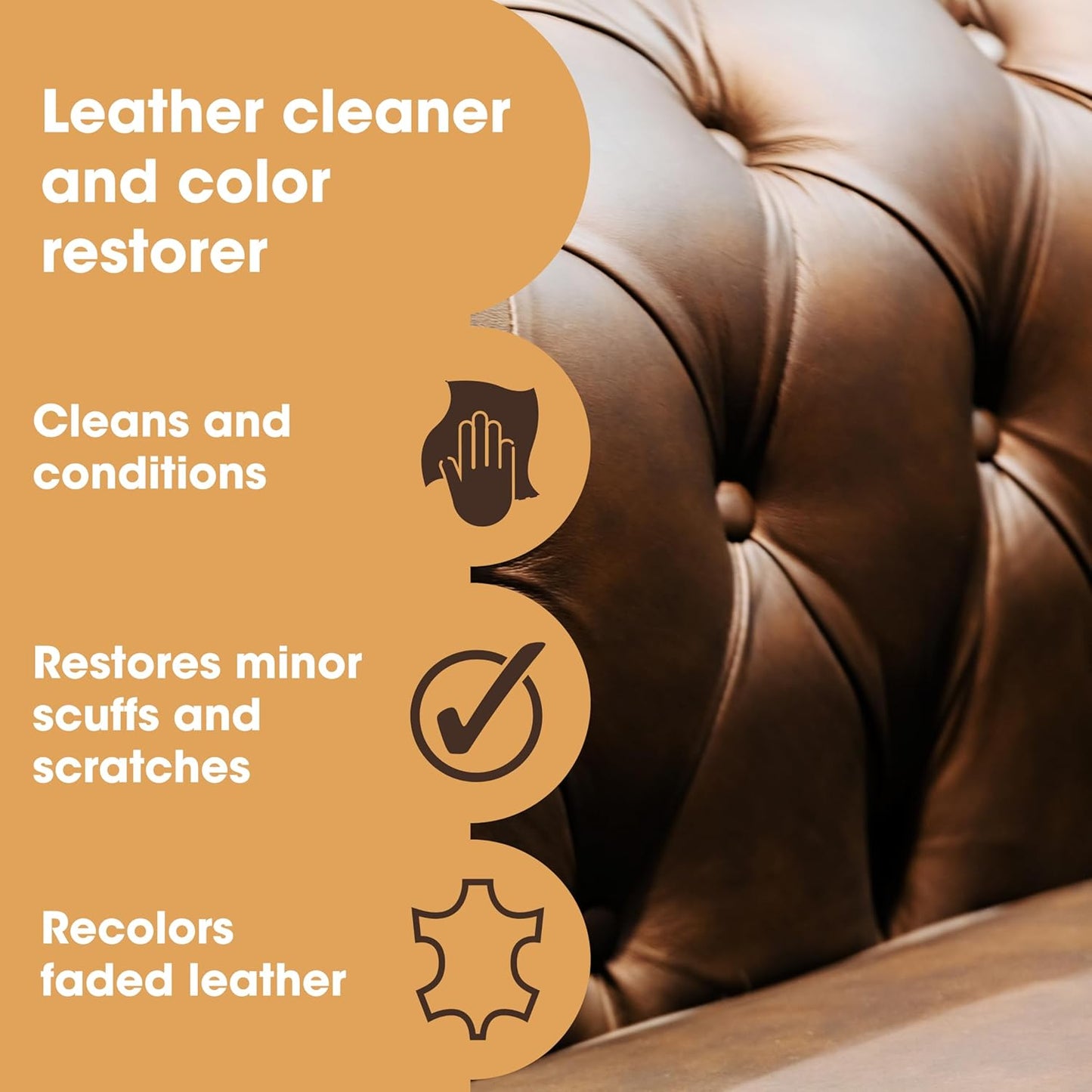 Furniture Clinic Leather Easy Restoration Kit | with Leather Recoloring Balm, Cleaner, Sponge, and Cloth | Leather Repair Kit for Scratched and Faded Furniture (Pine Green)