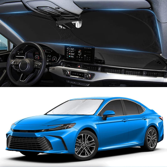 Sunshade for 2025 2026 Camry LE XLE Hybrid SE XSE Sedan Summer Interior Accessories Front Window Shield 210T Coating Cover for Windshield Sun Visor Protector 2026 Upgrade