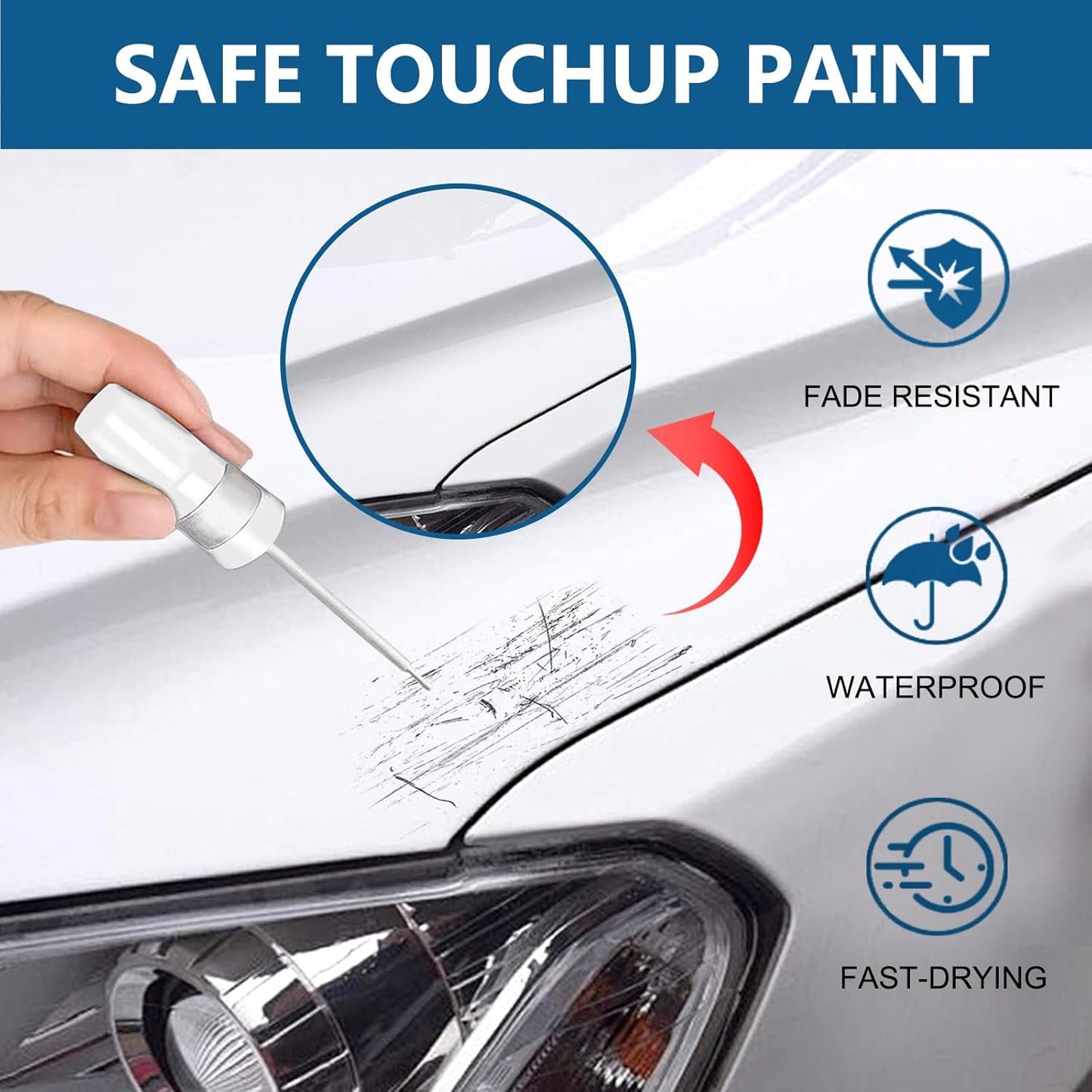 Sapphire Blue Pearl(WCH) Touch Up Paint for Subaru-Exact Match 2 in 1 touchup Paint Pen for Chips and Nicks Repair Car Paint Scratch Repair Kit