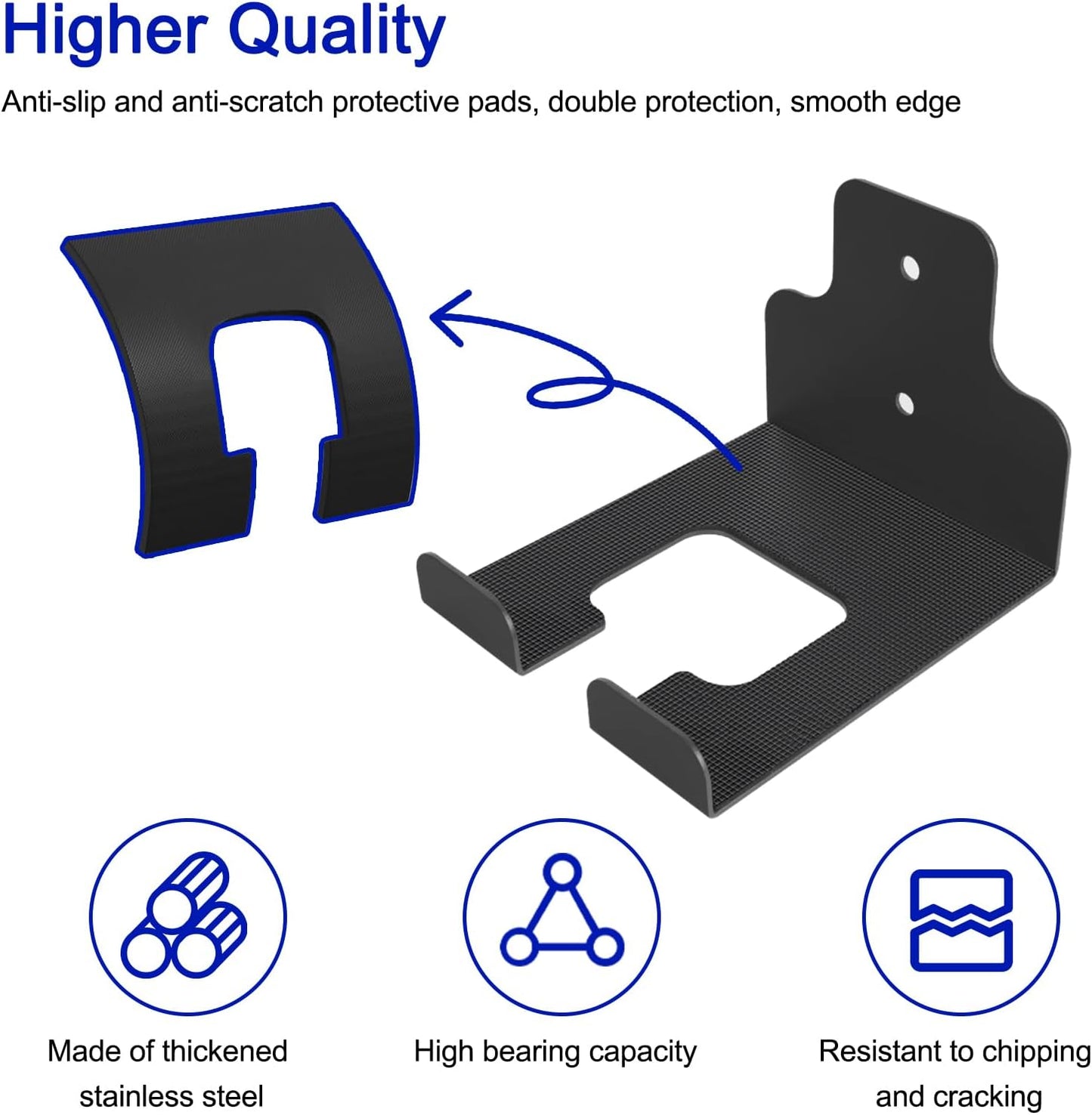 Weed Eater Rack Garage Wall Organizer, Weedeater Hanger Wall Mount For String Trimmer Hanger, Garden Tool Organizer Garage Weed Wacker Hanger - 2 Pack