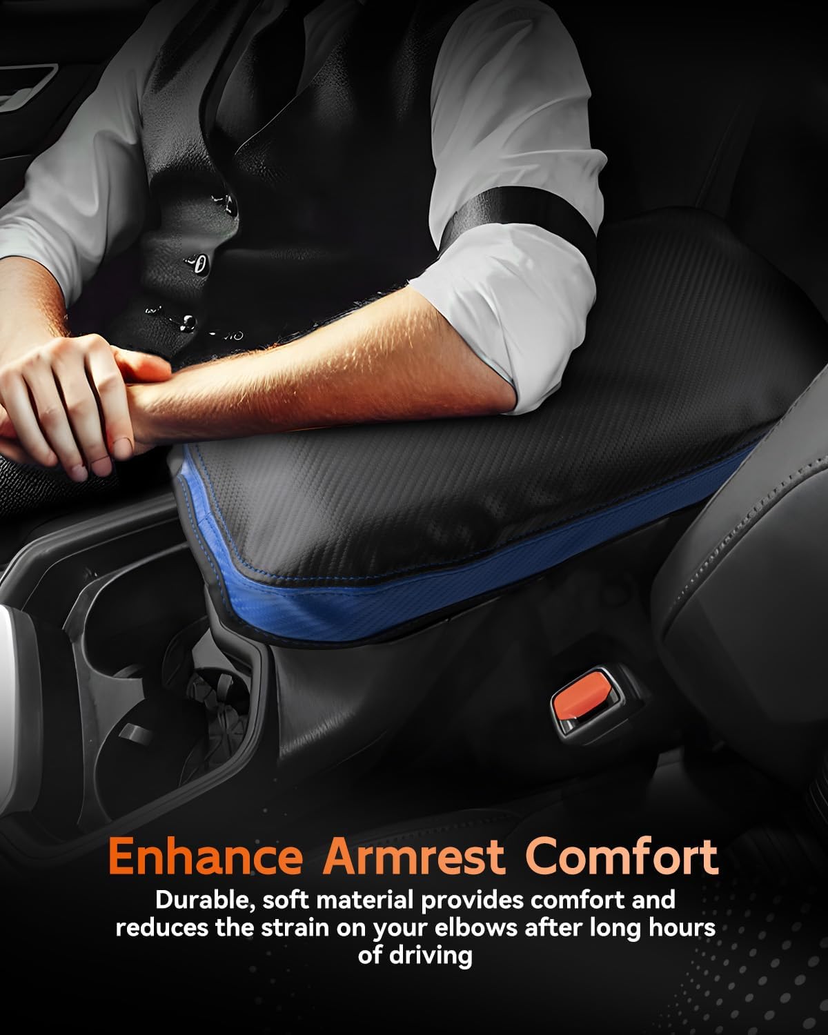 CDEFG for Toyota RAV4 2019-2025 Center Console Cover Armrest Box Cover for RAV4 (LE, XLE, XLE Premium, Limited) 2020 2021 2022 2023 2024 2025 Accessories Arm Rest Protector