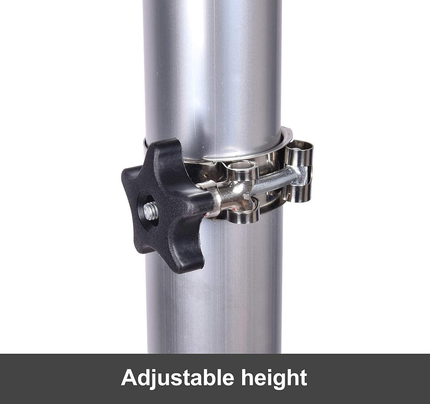 PONO 5 Gallon Oil Drain Portable Steel Oil Drain, Waste Oil Drain Tank with Wheel, Adjustable Height 32 Inch to 62 Inch