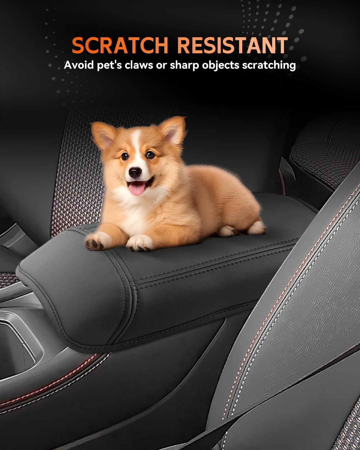 CDEFG for 2025 Nissan Kicks Center Console Cover Armrest Box Cover for Kicks (S, SV, SR) 2025+ Accessories Console Arm Rest Protector