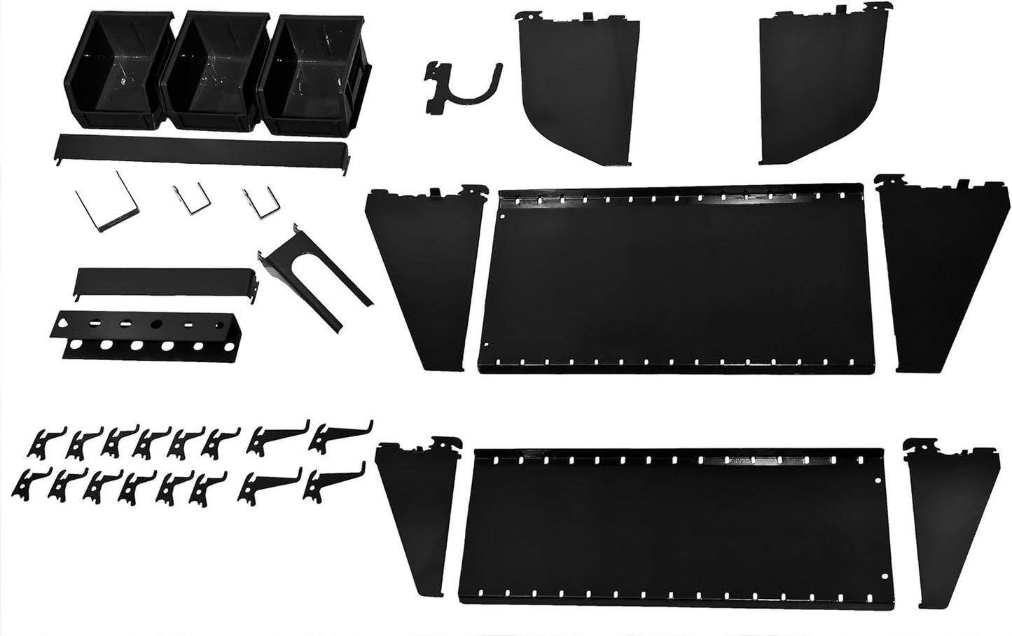 Wall Control Metal Pegboard and Accessory Kit