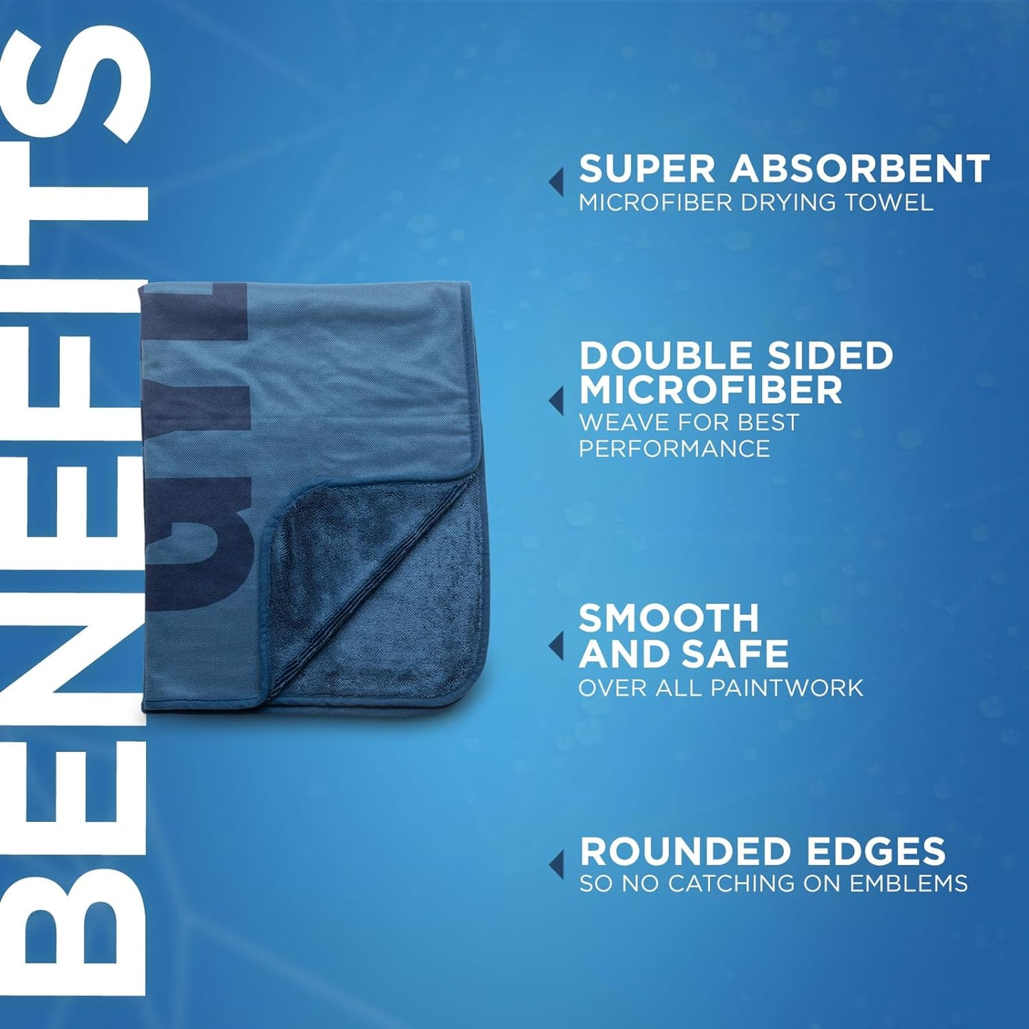 GYEON Silk Dryer – Ultra Soft Microfiber Car Drying Towel, Super Absorbent, Streak-Free, Lint-Free, Safe for Ceramic Coatings, Ideal for Cars, Trucks, SUVs, Auto Detailing