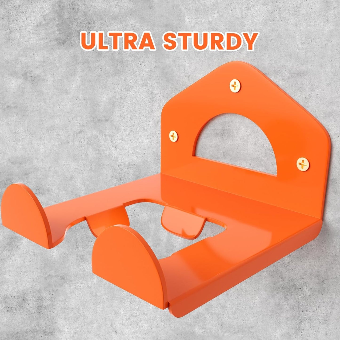 Weed Eater Hanger, Heavy Duty Weedeater Rack Wall Mount, Garage Organization Trimmer Rack for Hedge Trimmer, Garden Tools, Garage, 2 Pack