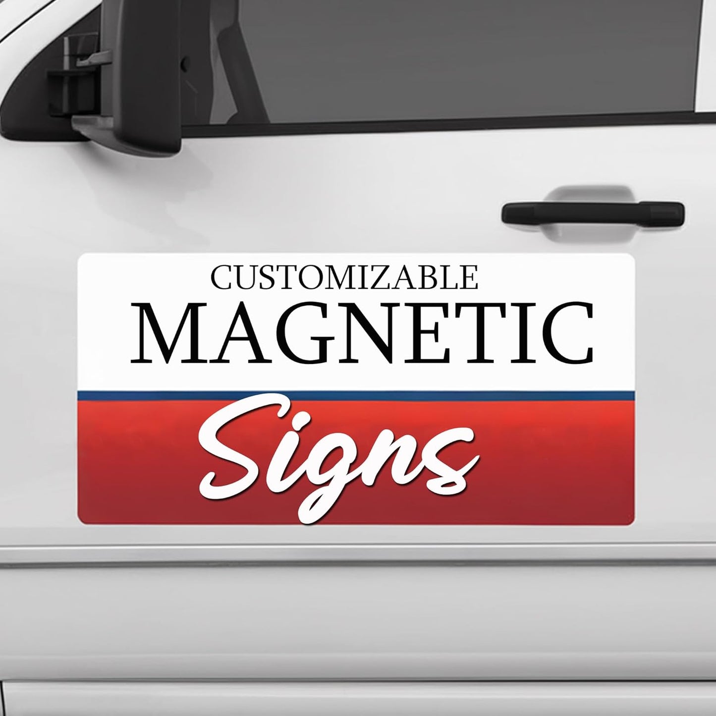 2 Pack (12in x 18in) Custom Car Magnets for Business - Personalized Magnetic Signs for Vehicles and Fridge. Custom Magnetic Signs for Cars, and Magnetic Solutions for Business Promotion.
