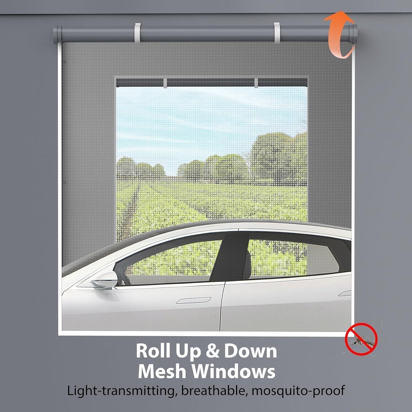 13x20 Ft. Metal Carport Garage with PE Fabric and Galvanized Steel Frame Outdoor Shelter for Cars, Trucks and Boats with 4 Doors and Mesh Windows for Ventilation - Grey