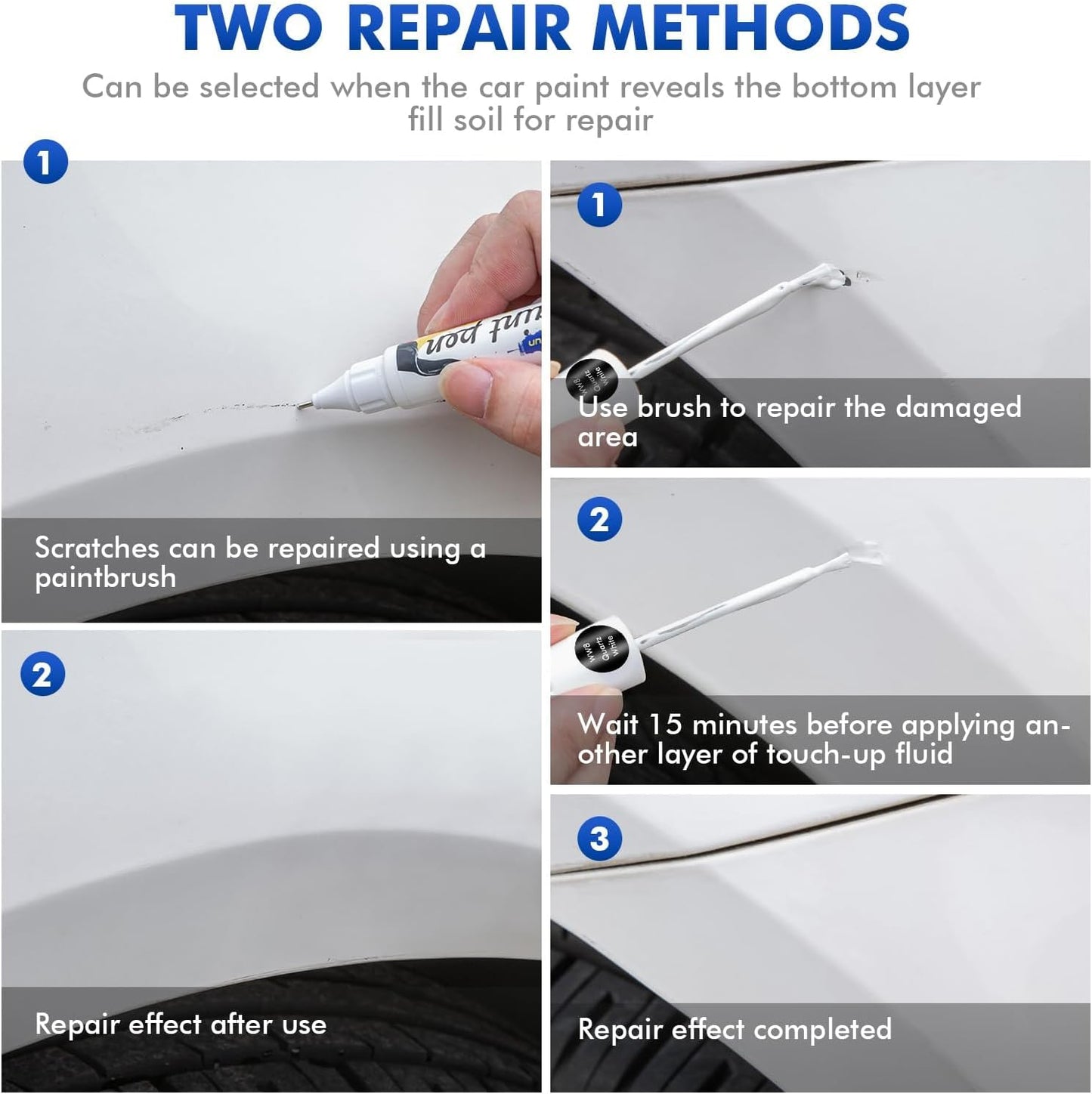 Abyss Black/Onyx Black (A2B) Touch Up Paint Compatible with Hyundai, DIY Car Paint Scratch Repair, Automotive Paints, Quick & Easy Fix Scratch Repair for Elantra/Palisade/Kona/Sonata/Venue