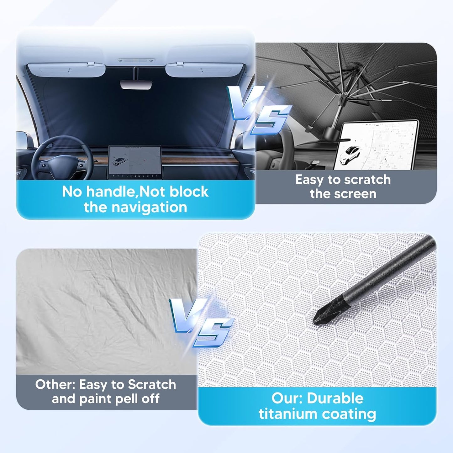 Cartist Windshield Sun Shade Fits for Mazda CX-90 & CX90 PHEV 2024 2025 2026 Foldable Car Front Window Sunshade for CX-90 Accessories Sun Visor