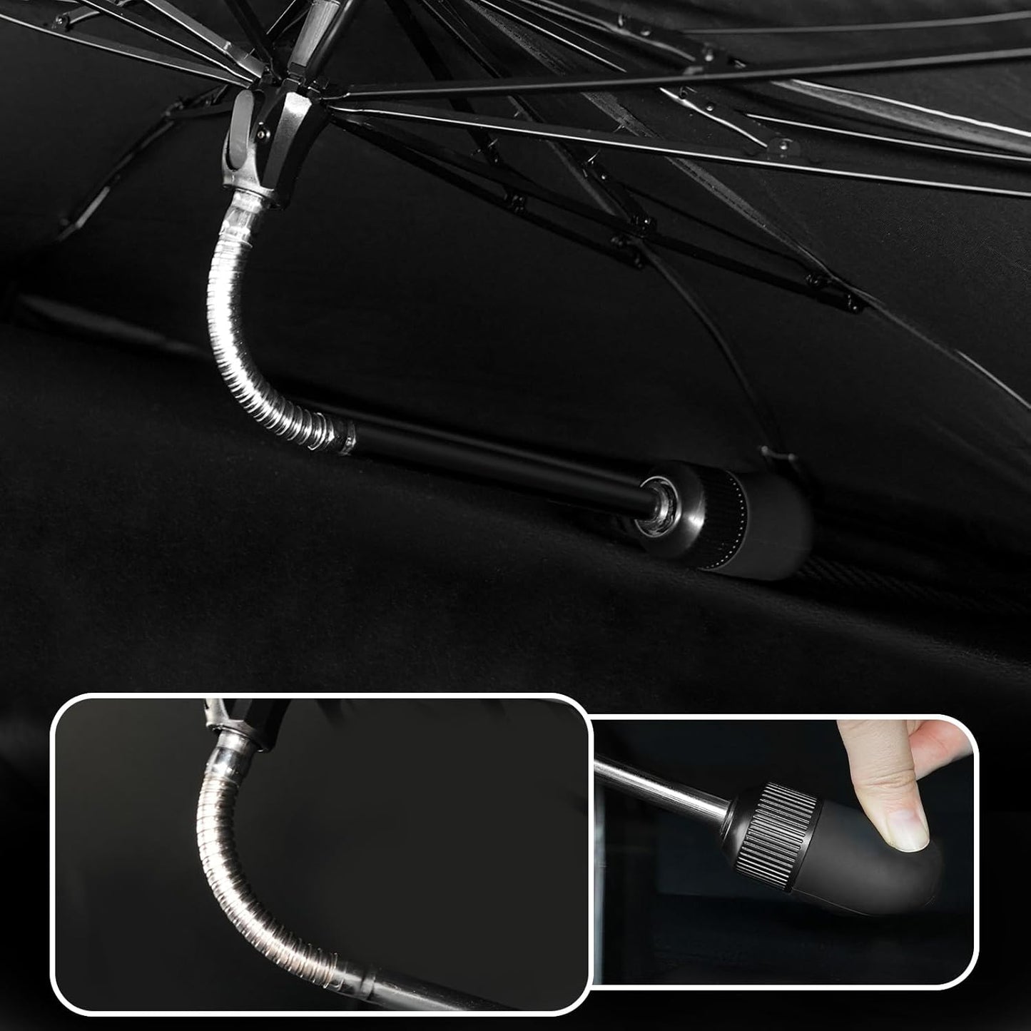 Umbrella Sunshade for Ford Transit 150 250 350 Accessories 2015-2023 2024 2025, Foldable Windshield Cover Sun Shade Umbrella Visor with UV Block Windshield (for Ford Transit 2015-2025)