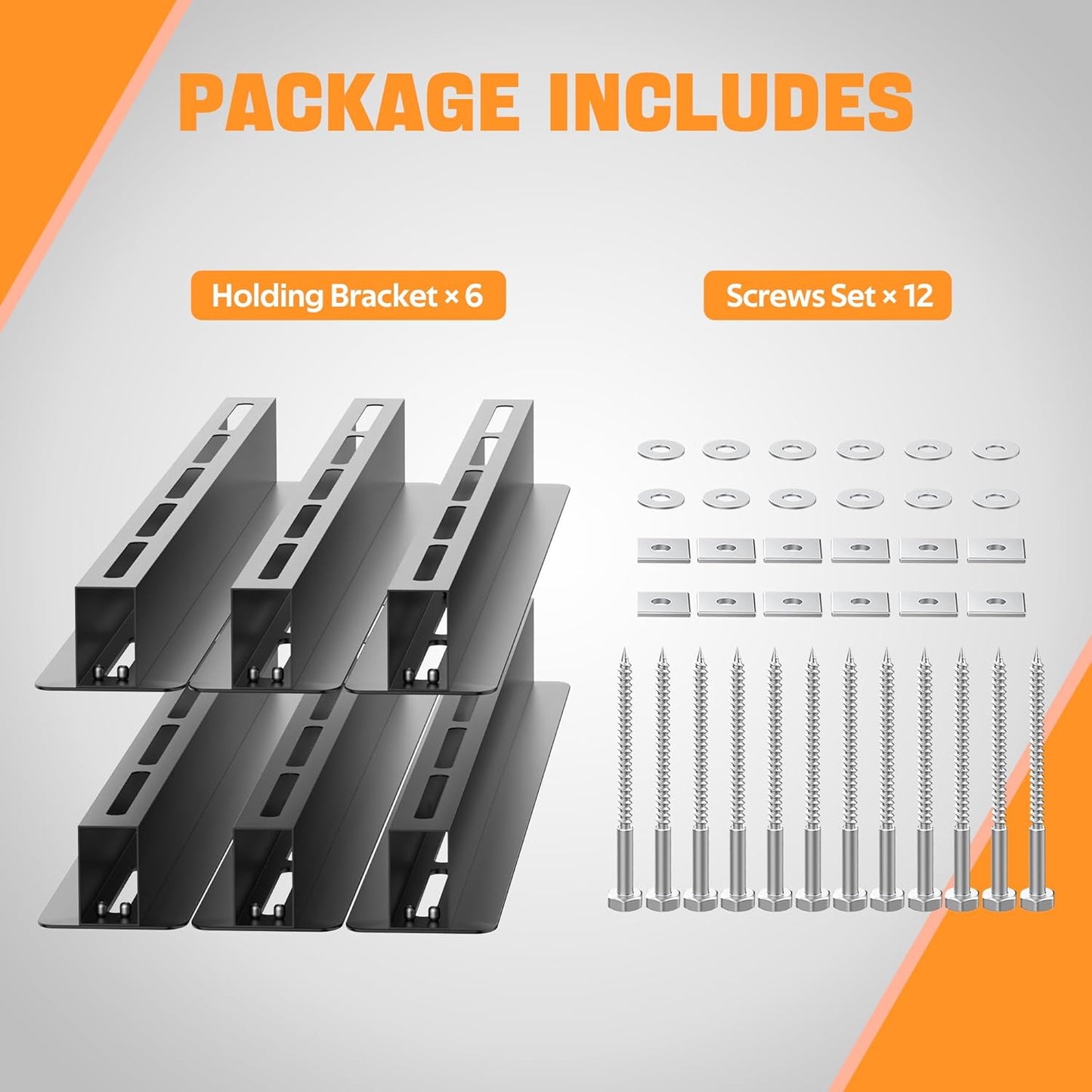 Ultrawall Overhead Garage Storage Rack, Heavy Duty Ceiling Storage Rack, 26 Inch Adjustable Ceiling Bin Storage System, 6 Sets for 5 Bins