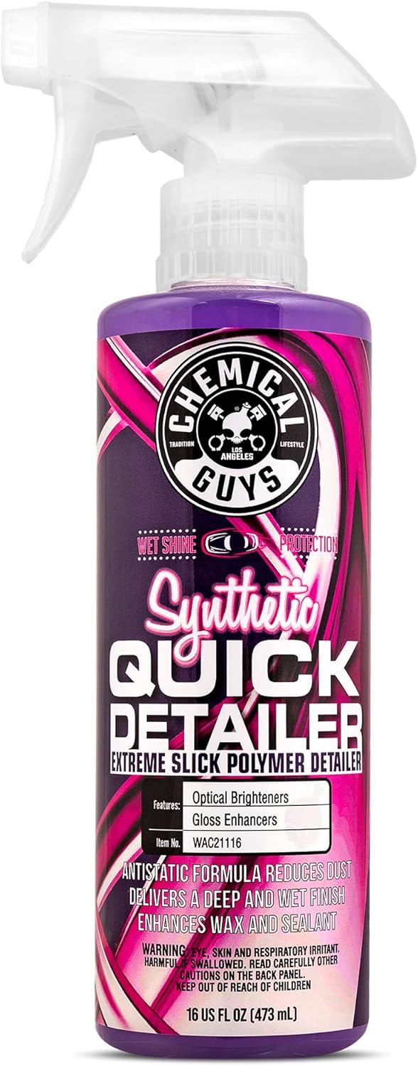 Chemical Guys WAC21116 Synthetic Quick Detailer, Safe for Cars, Trucks, SUVs, Motorcycles, RVs & More, 16 fl oz