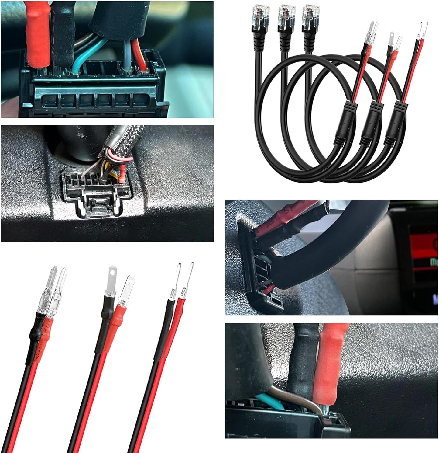 Radar Detector Mount,Rearview Mirror Rod Radar Mounting Bracket+Rearview Mirror Hard Wire Power Cord kit16,with Inline Fuse (for Escort Max / Max2/ MAX360 Radar)