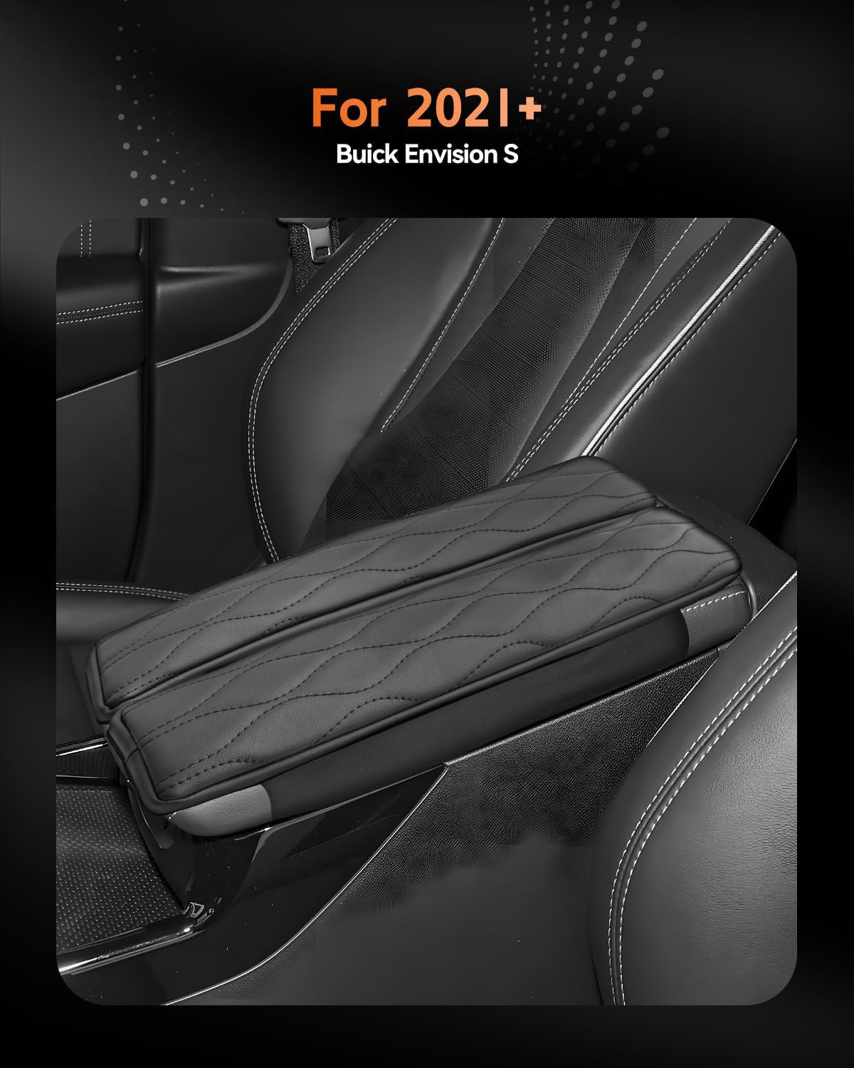 CDEFG for 2021-2025 Buick Envision S Center Console Cover Armrest Box Cover for Envision S (Preferred, Sport Touring, Avenir) 2021 2022 2023 2024 2025 Accessories Console Arm Rest Protector