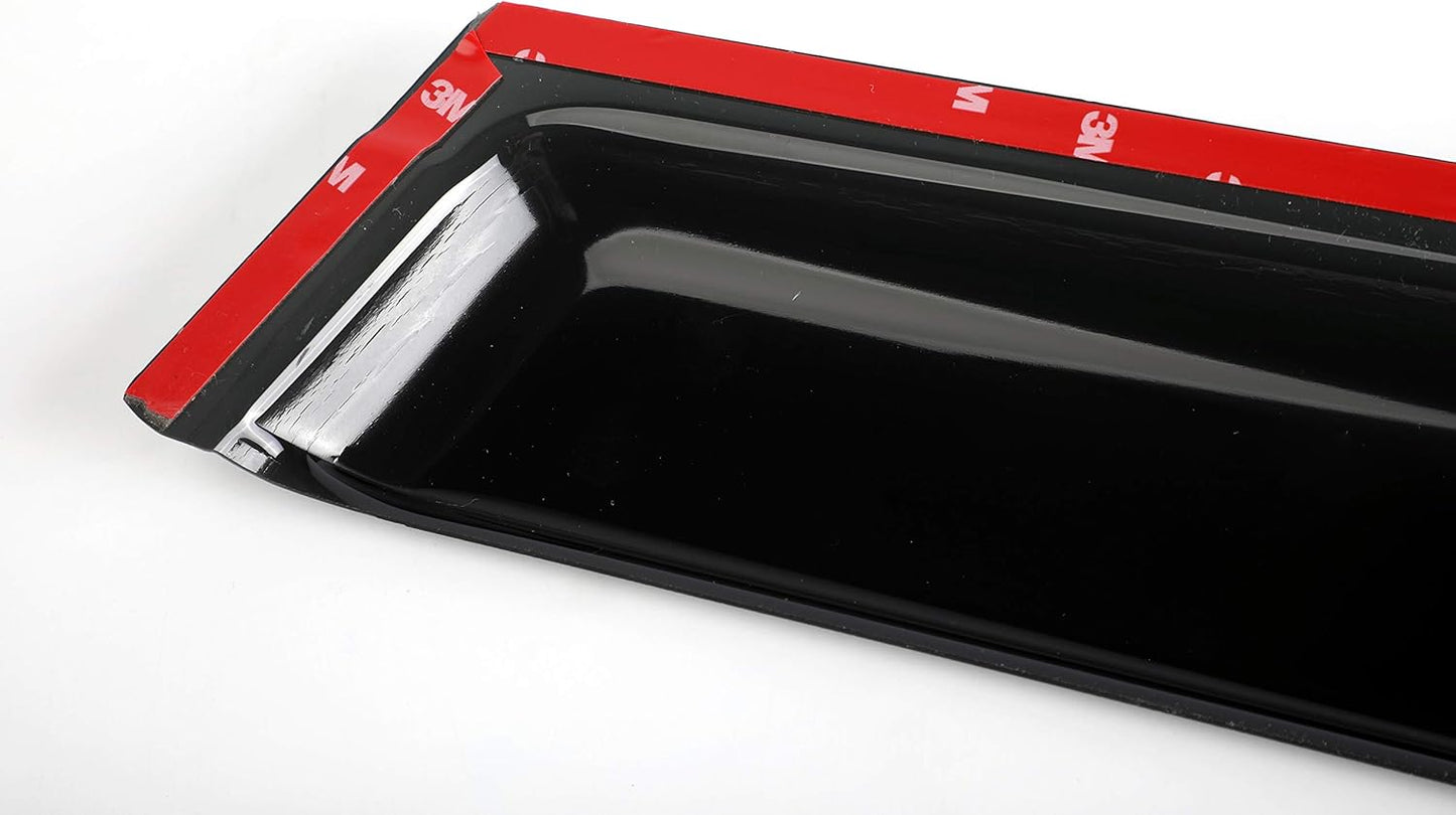 94093 Sunproof Waterproof Side Window Wind Deflector, 4pcs Protective Replacements Rain Guards Set, Window Visor fit for 2009-2010 Pontiac Vibe, 2009-2013 Matrix