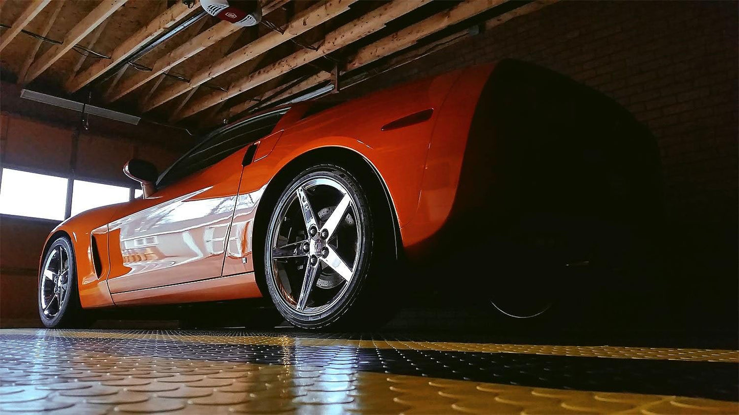 RaceDeck CIR24PURP Durable Interlocking Modular Garage Flooring Tile (24 Pack), Purple