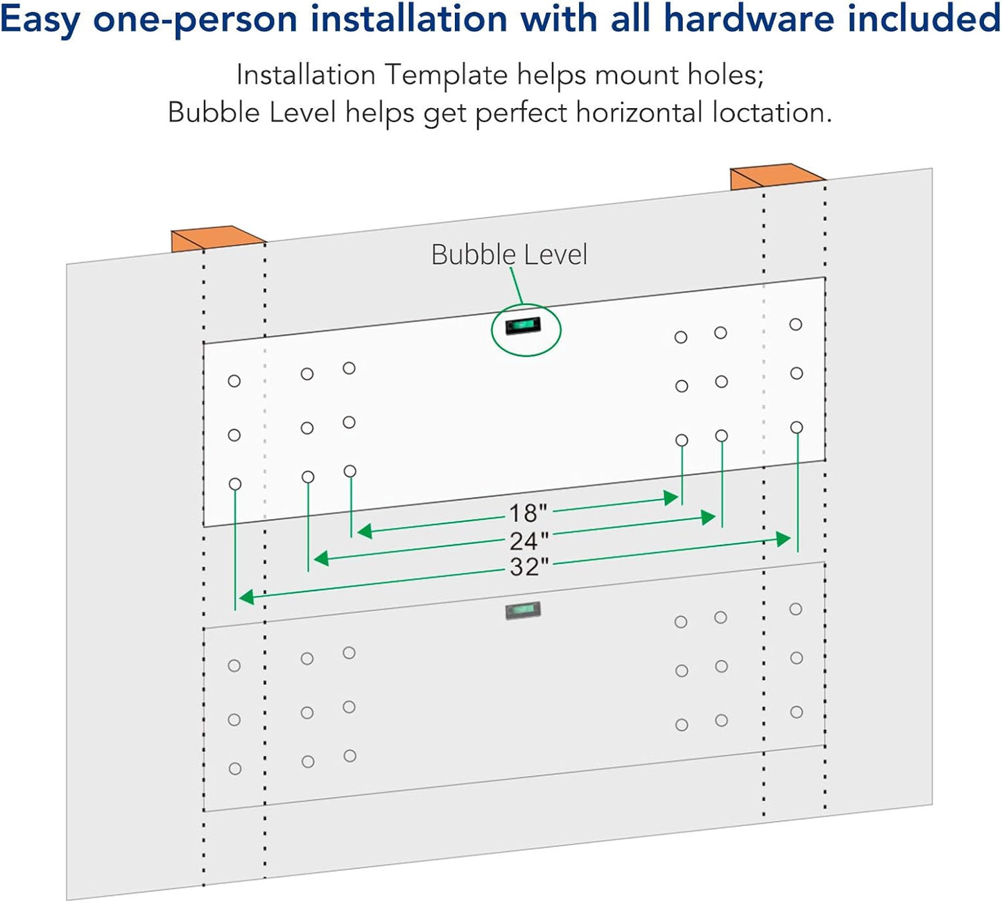 FLEXIMOUNTS 2-Pack 2x4ft 24-inch-by-48-inch Wall Shelf Garage Storage Rack Wall Mounted Floating Shelves, Black