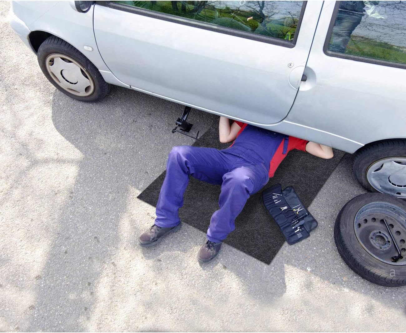 Maintenance Mat,Premium Reusable Absorbent Oil Maintenance Mat – Absorbent/Waterproof/Lightweight/Washable,Protects Garage Or Shop/Parking/Floor/Driveway Surface(36" x 48")