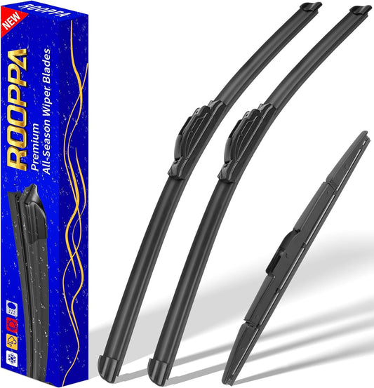 3 wipers Replacement for 2012-2016 Honda CRV CR-V, Windshield Wiper Blades Original Equipment Replacement - 26"/16"/13" (Set of 3) U/J HOOK