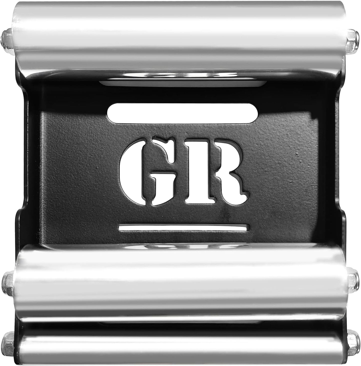 GRAND PITSTOP Motorcycle Roller Wheel Cleaning Stand - Paddock Stand Replacement - Wheel Roller Stand with Ramp Support for tire Cleaning & Chain Lubrication (Black Roller Medium)