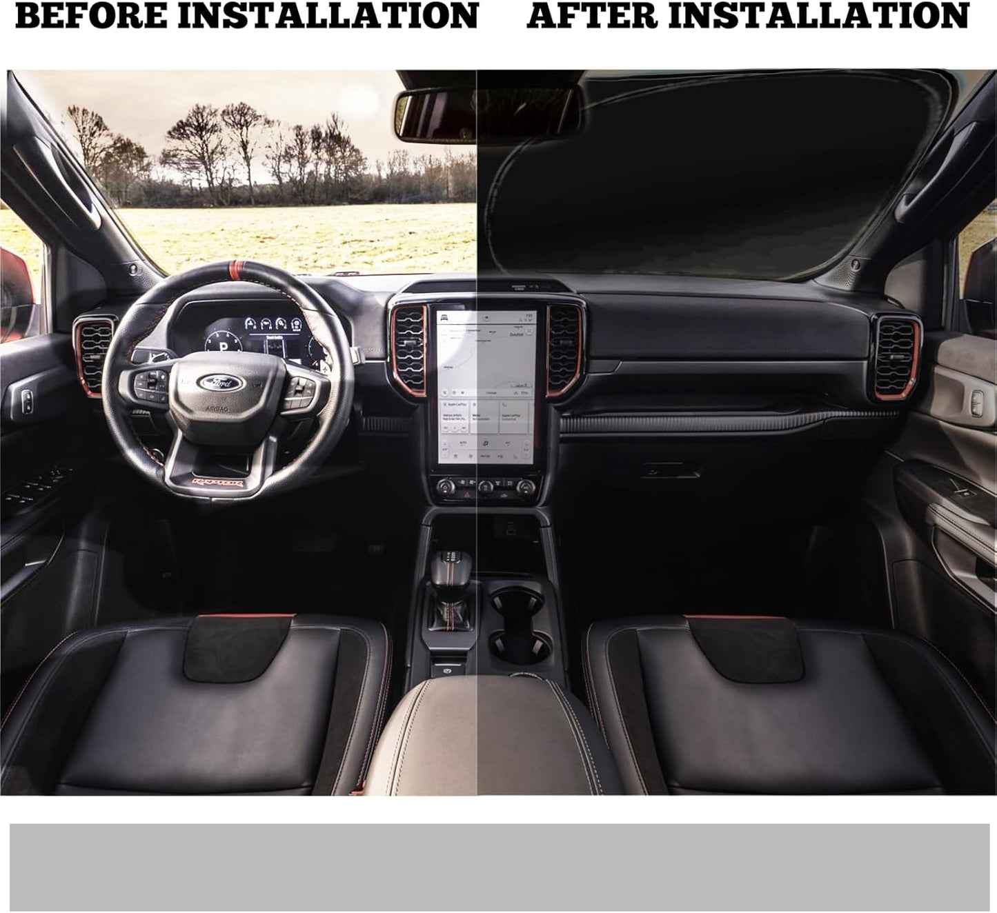 for 2026 Mustang Mach-E Windshield Sunshade Sun Shade-for 2021-2025 Ford Mustang Mach-E Windshield Cover Front Window Sun Visor Protector 240T Blocks UV (NOT for Ford Mustang) Accessories