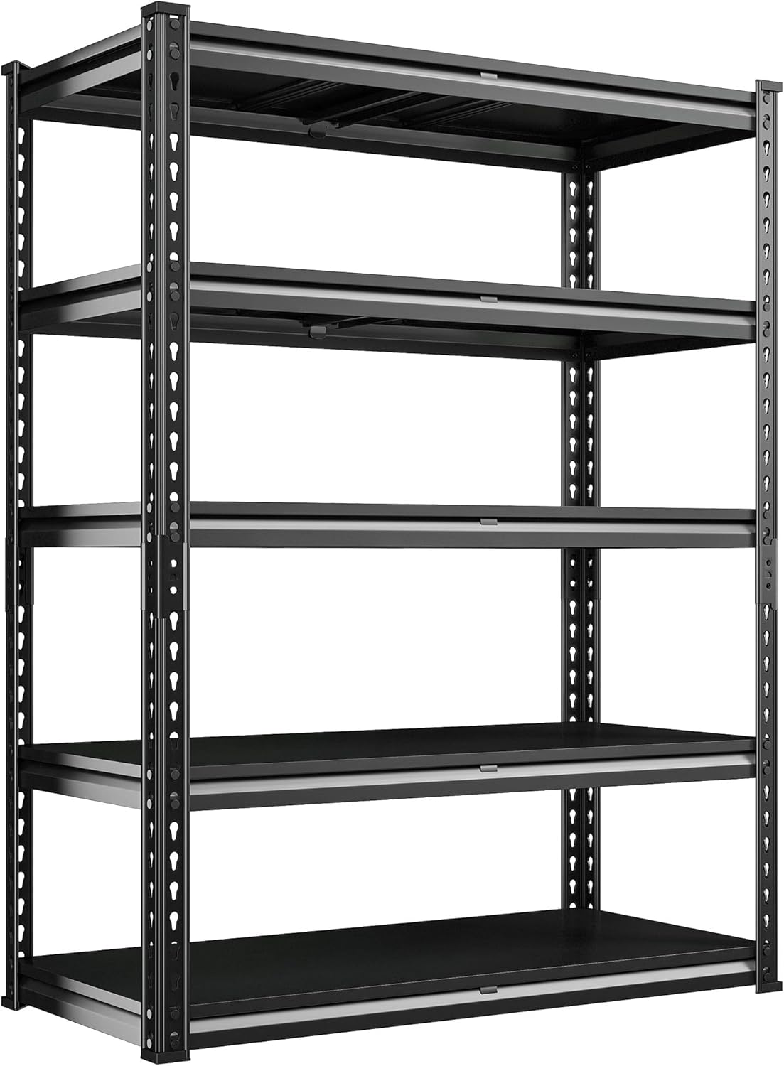 REIBII 3000LBS Garage Shelving 72" H Storage Shelves Heavy Duty Adjustable Metal Shelves for Storage Industrial Metal Shelving for Pantry Kitchen Basement