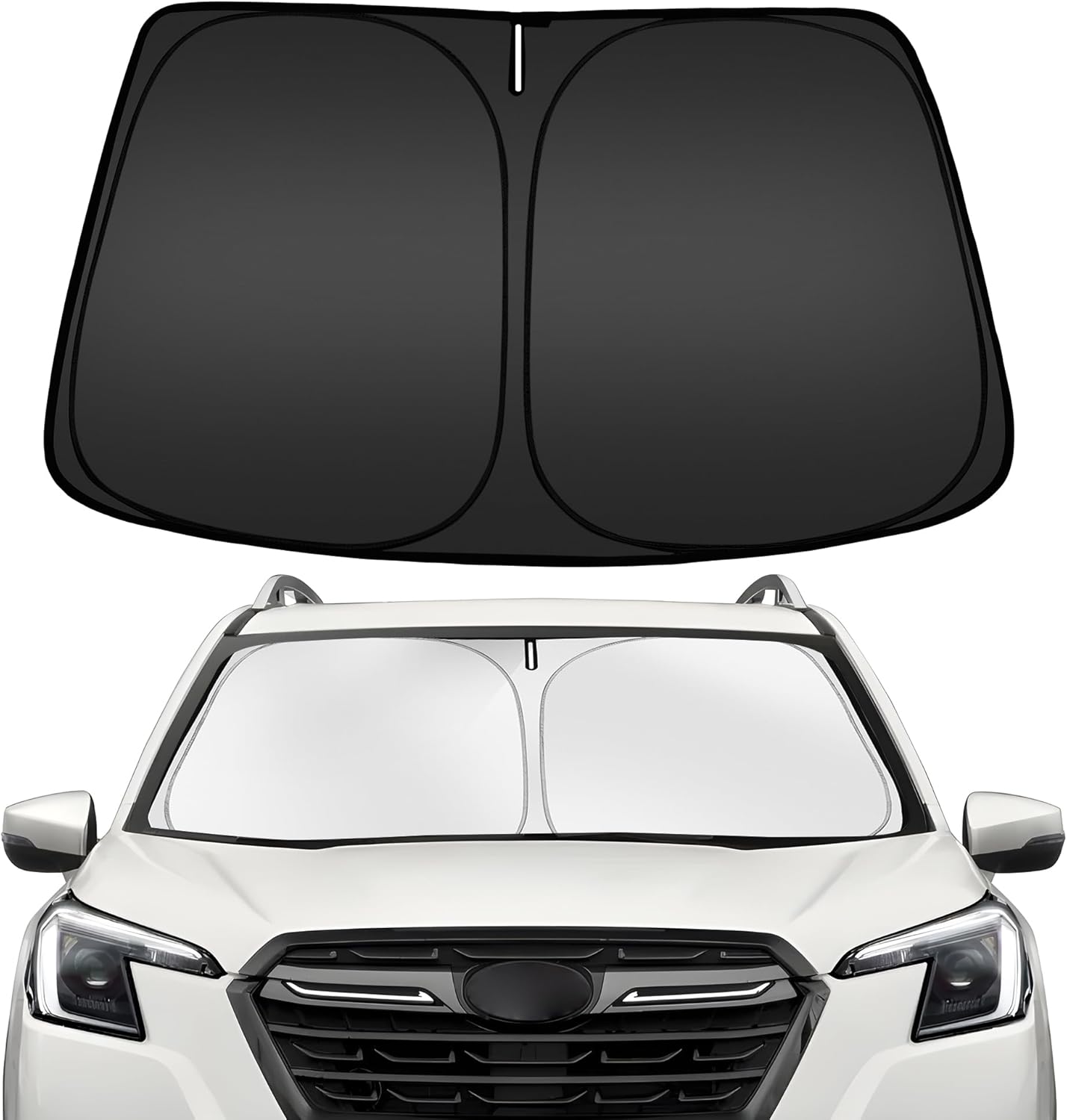 ARISMOTOR Windshield Sun Shade for S-ubaru Forester 2019-2024, Custom Fit Foldable Front Window Sunshade Sun Visor Protector, Block UV Rays Keep Your Car Cooler