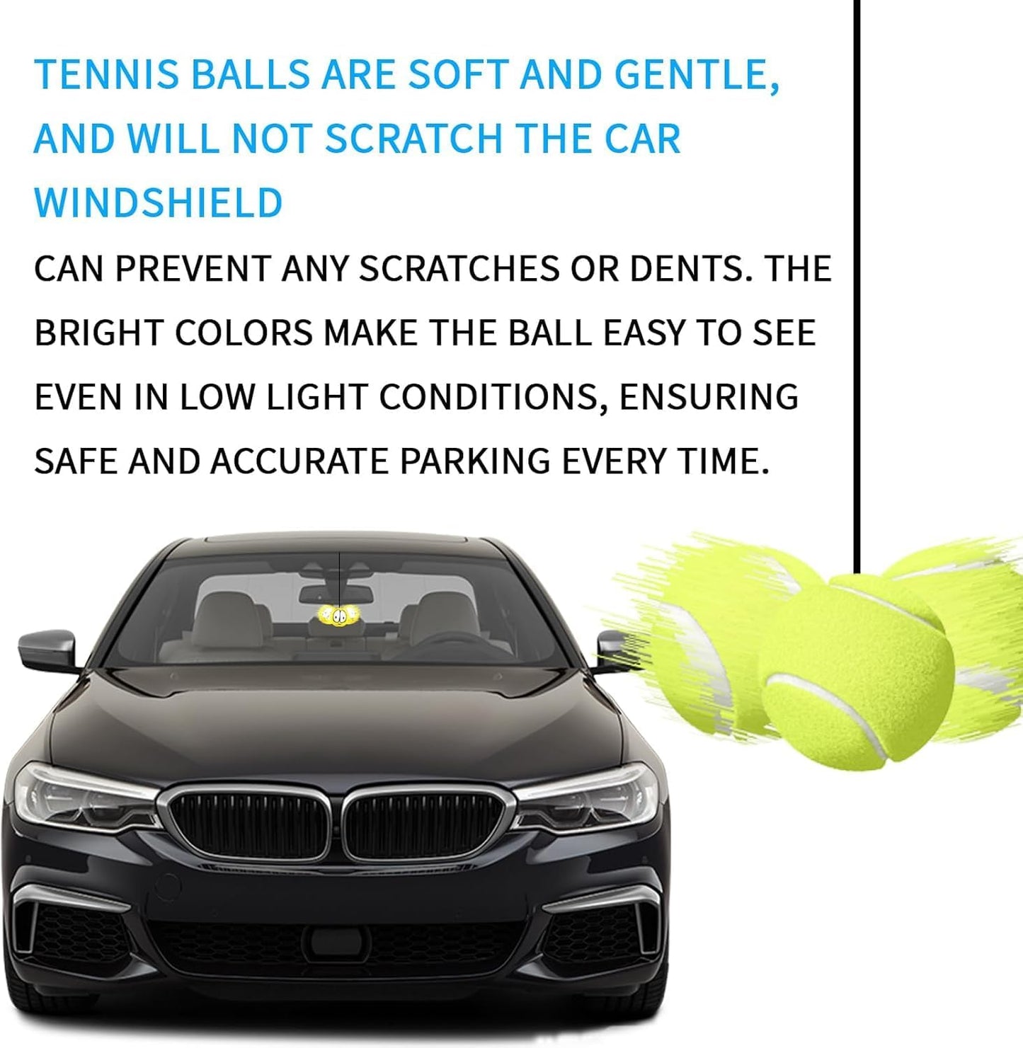 2PC Garage Parking Assistance Tennis Balls, Garage Car Stop Indicator, Garage Tennis Ball Parking Aid, Suitable for Parking aids for Home Garage. (Basketball)