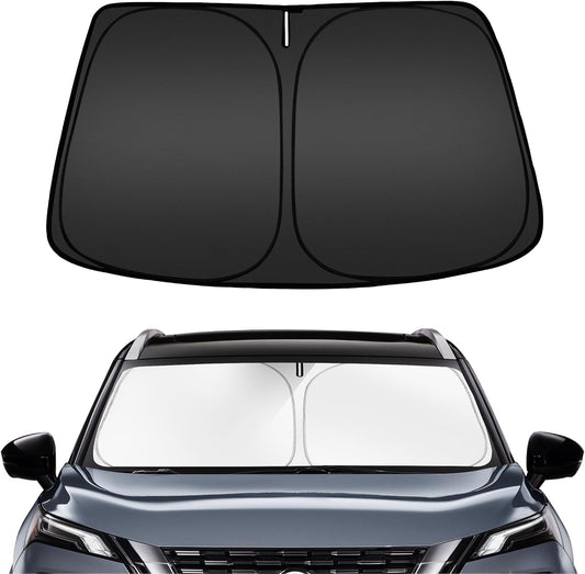 ARISMOTOR Windshield Sun Shade for Ni-ssan Rogue 2021-2025, Custom Fit Foldable Front Window Sunshade Sun Visor Protector, Block UV Rays Keep Your Car Cooler