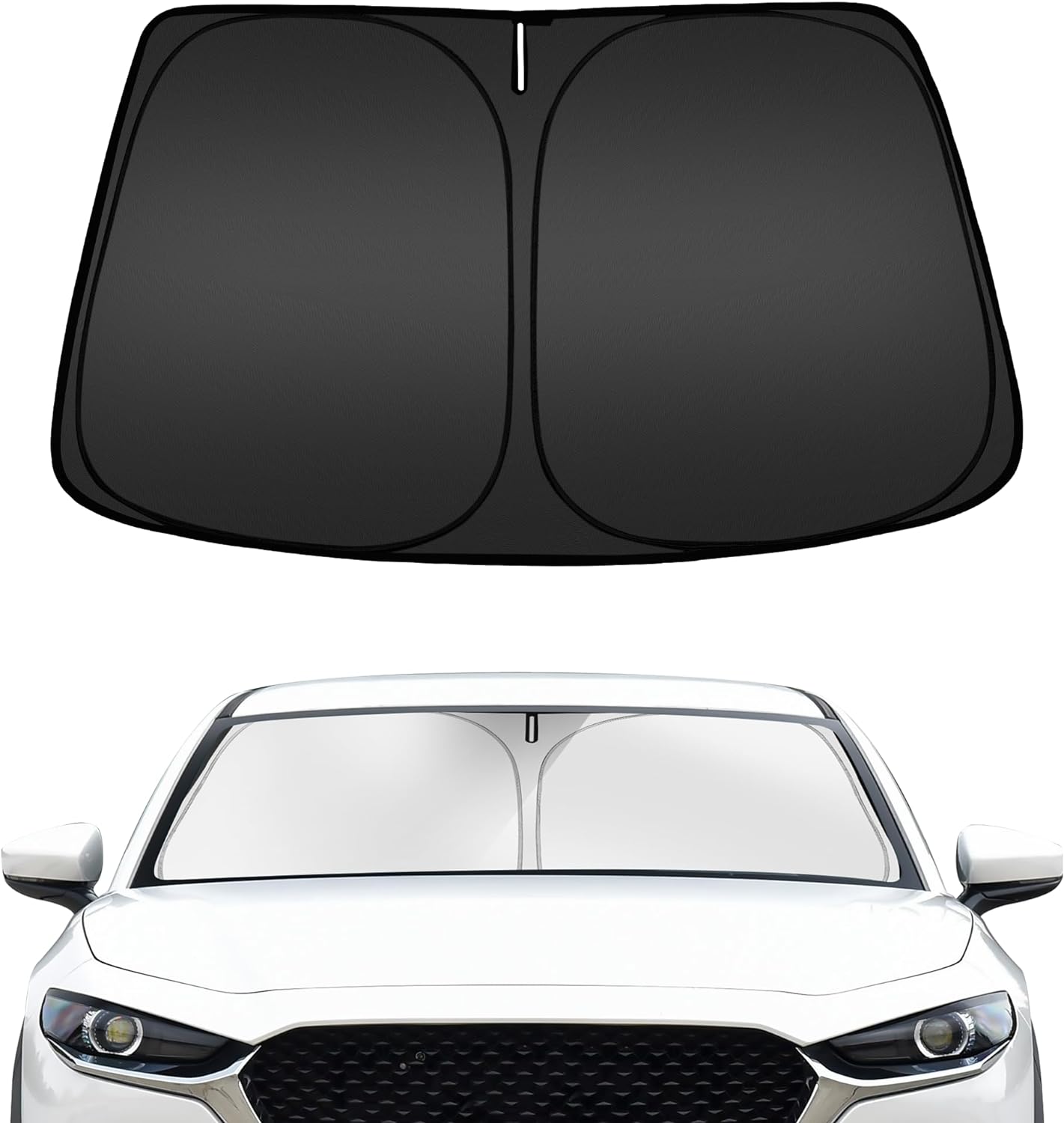 ARISMOTOR Windshield Sun Shade for Mazda CX-30 2019-2025 2026, Custom Fit Foldable Front Window Sunshade Sun Visor Protector, Block UV Rays Keep Your Car Cooler