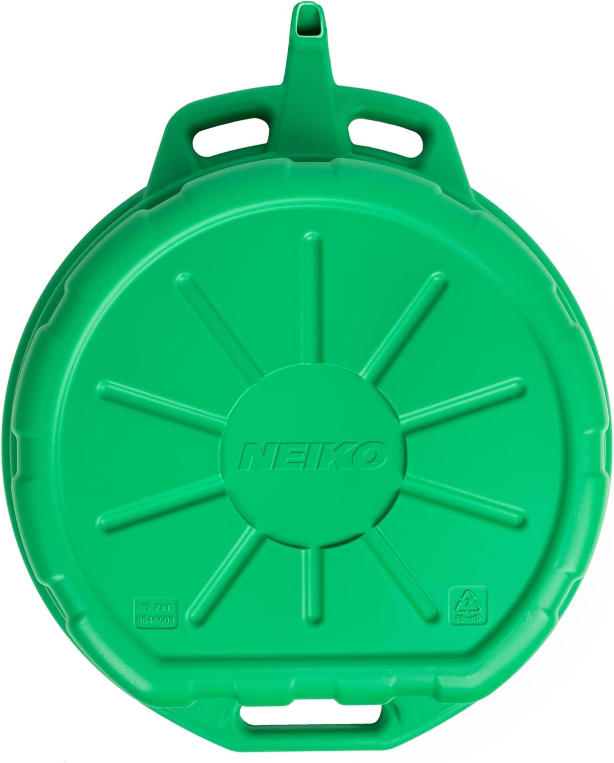 NEIKO 20761A Large Coolant/Oil Drain Pan, 4 Gallon (16L) Capacity, Antifreeze Green Plastic Anti Splash Oil Pan, Motor Oil Drip Catcher Pan, Non Spill Pour Spout, Oil Catch Pan for Changing Oil