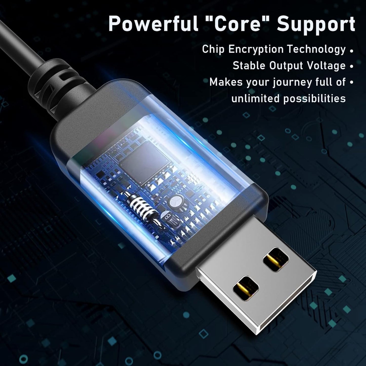 Radar Detector Cord, USB to RJ11 Plug Cable,for Escort Radenso XP Uniden Beltronics Cobr Whistler Radar Detector,Replacement Power Cable for Radar Detectors (RJ11-3.3ft)