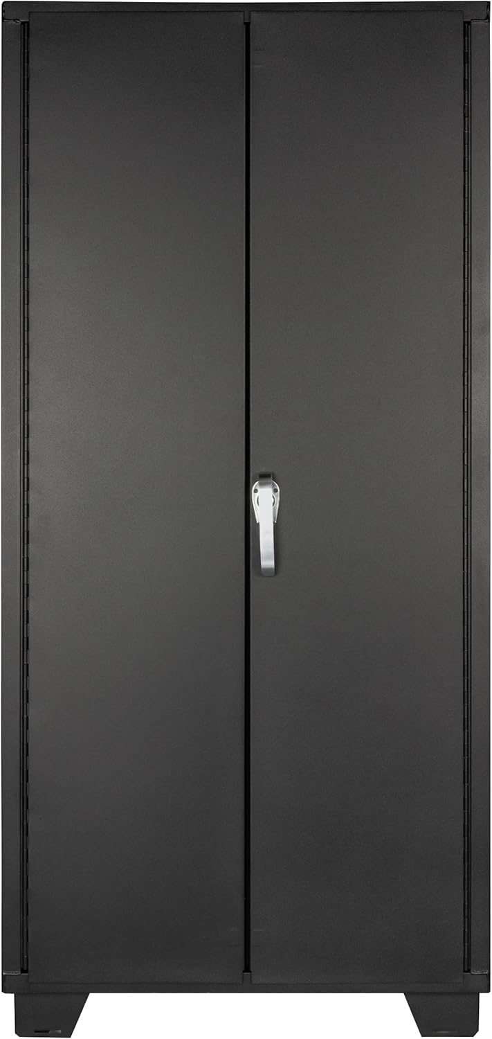 Jamco Tool Storage Cabinets with Bin Mounts, Model DZ, Includes 132 Bins, 36-Inch W x 24-Inch D x 78-Inch H, Blue Bins