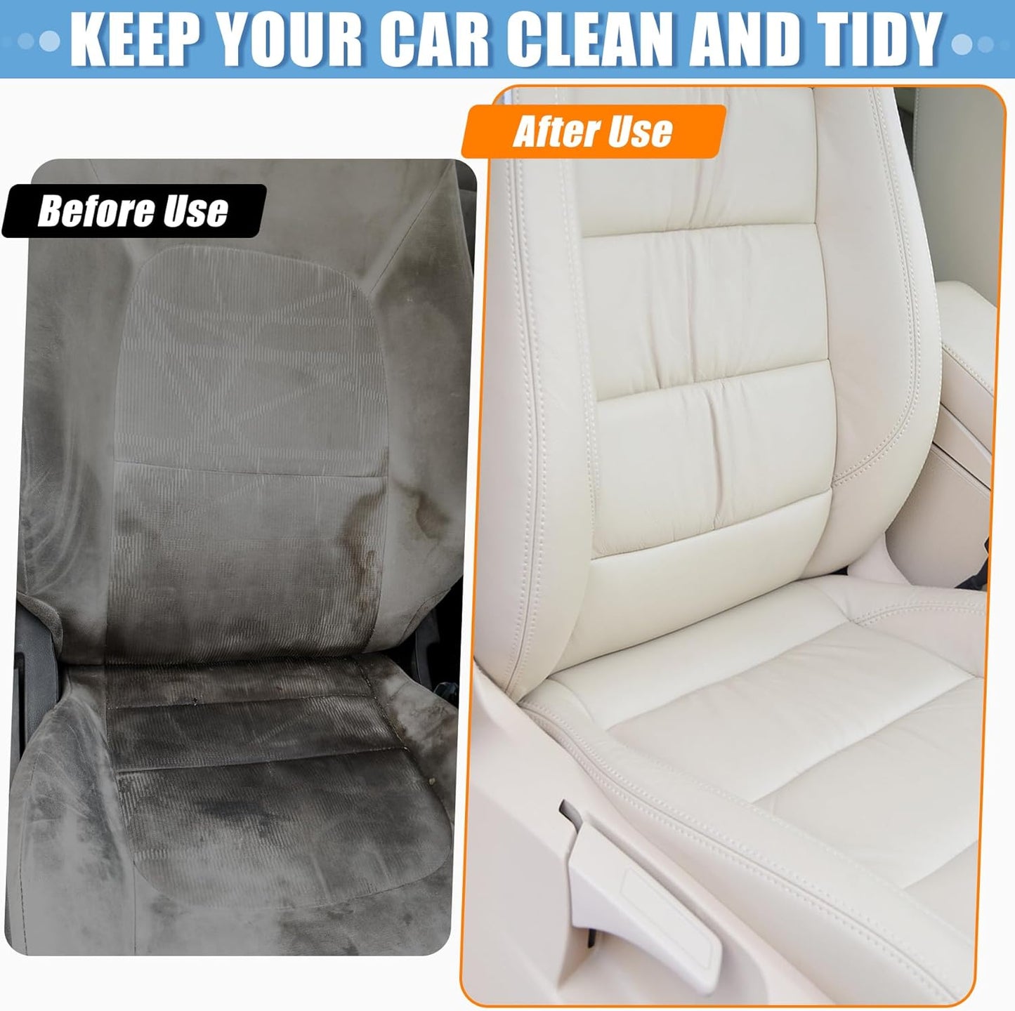 MYFAMIREA 250 PCS Disposable Car Seat Covers Clear Plastic Vehicle Seat Protector Set with Steering Wheel, Gear Shift and Handbrake Covers, Universal for Cars Auto Truck Bus Airplane