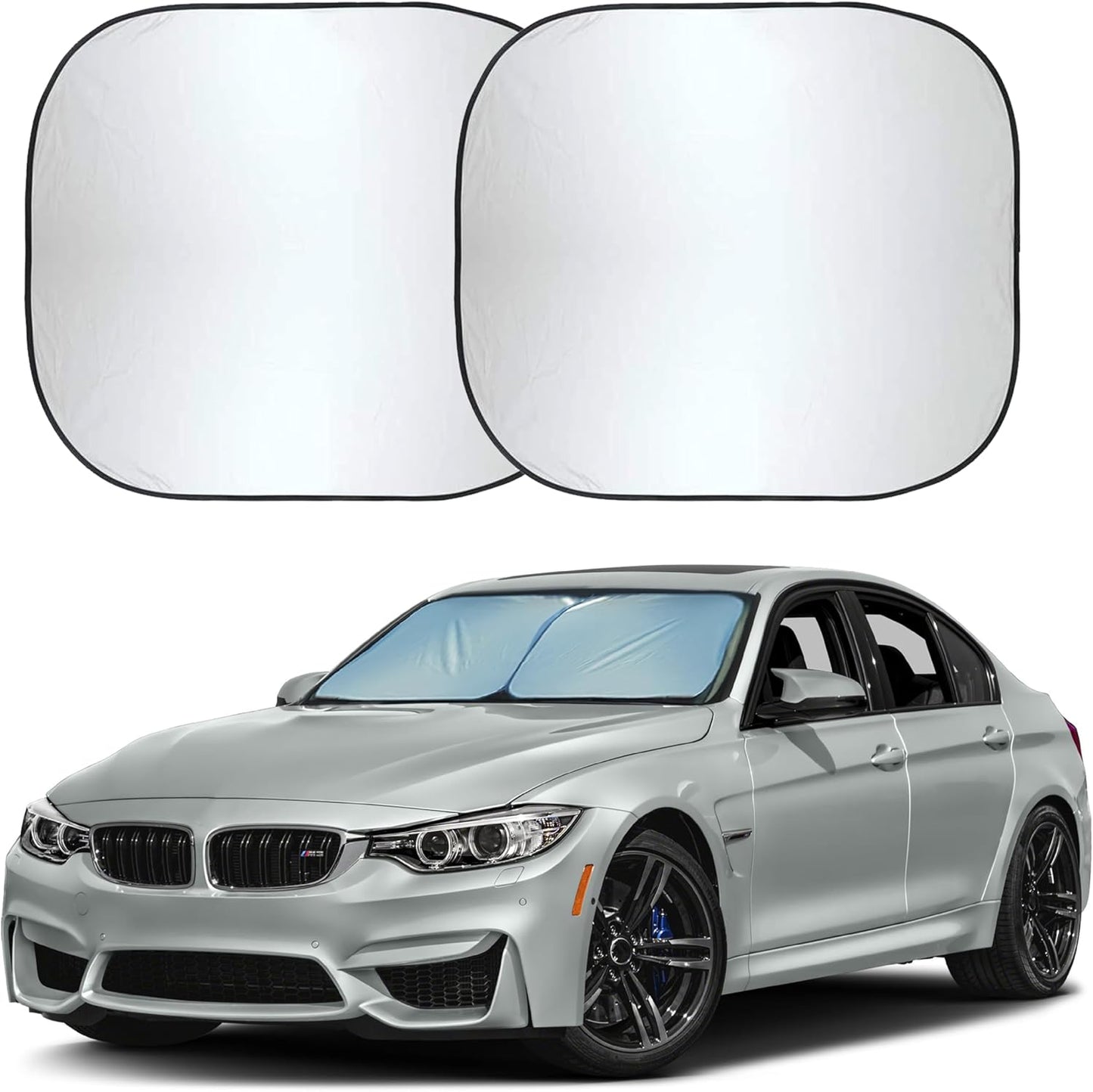 Car Windshield Sun Shade Foldable | Front Windshield Shade for Sun, Heat and UV Rays | Sunshade for Car Front Window and Interior Sun Protection | Medium (28 x 31 inches)