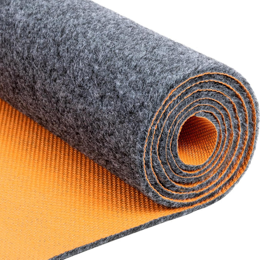 8.5 * 6.6 Ft Heavy Duty Oil Spill Mat, 6.5mm Thickened Large Garage Floor Mat for Under Car, 1/4" Waterproof Rubber Backing Absorbs Oil Quickly, Washable, Reusable, Durable, Non-Slip