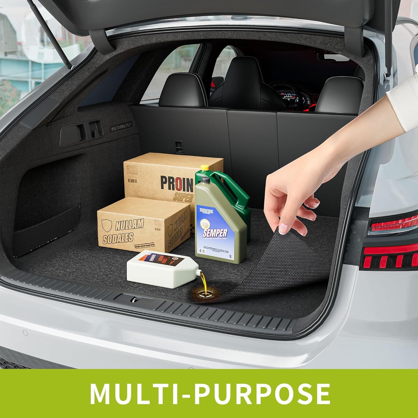 Oil Spill Mat - 96" x 48" Absorbent Oil Garage Floor Mat for Under Car - Protect Driveway from Drips, Spills, Stains, Reusable & Durable Garage Floor Protection Mat with Waterproof Backing