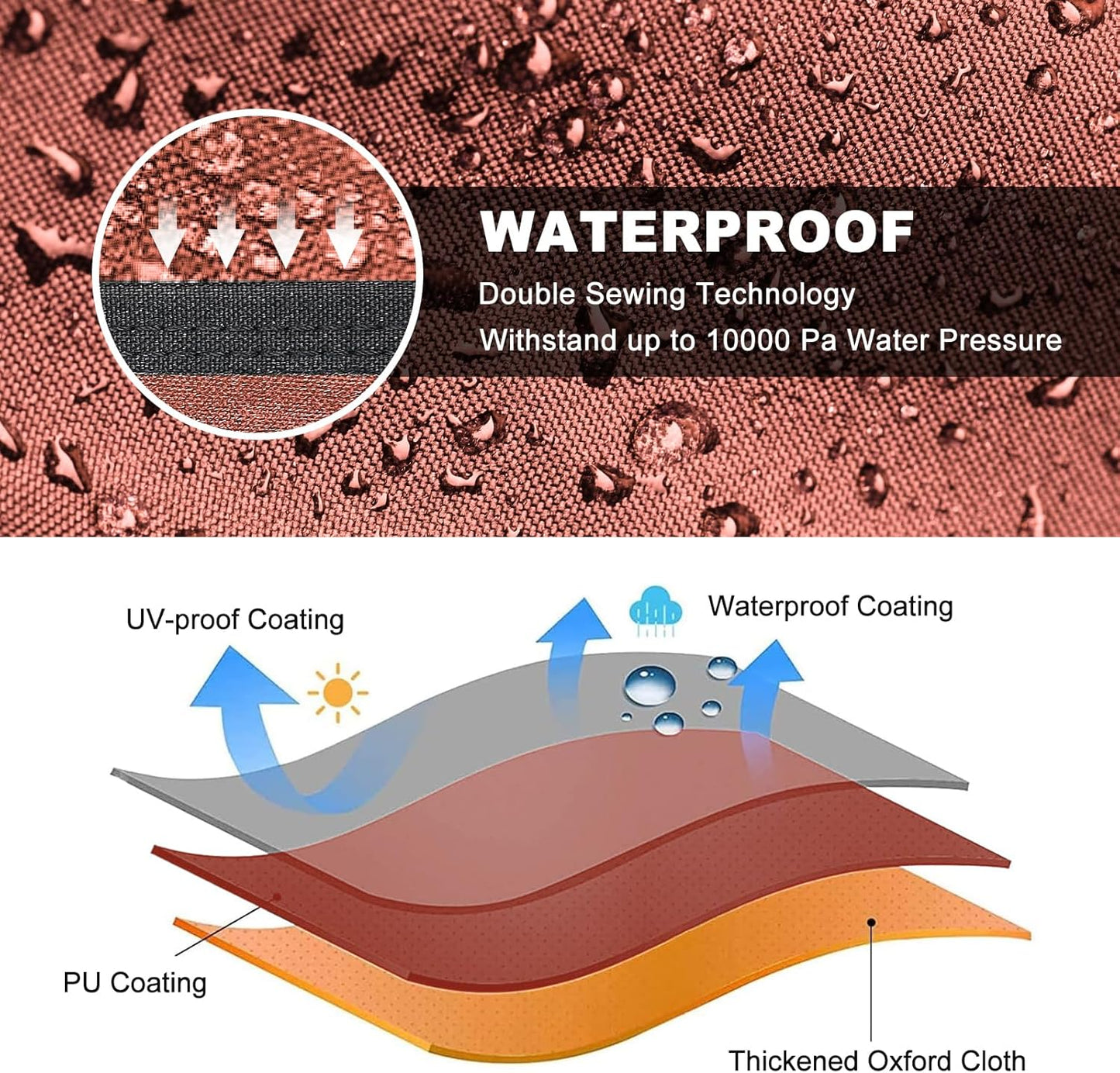 Comnova ATV Cover for 4 Wheelers - 101 Inch ATV Covers 600D Waterproof & Heavy Duty, Outdoor Four Wheeler Quad Cover All Weather Large for Polaris, Kawasaki, Arctic Cat, Honda, Yamaha and More