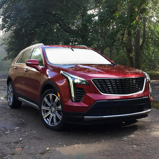 Windshield Sun Shade Car Sunshade for 2019-2023 2024 2025 Cadillac XT4 Accessories Windshield 240T Silver Coating Sun Visor Cover for XT4 Front Window Shield Protector Block Heat UV Rays Keep Cooler