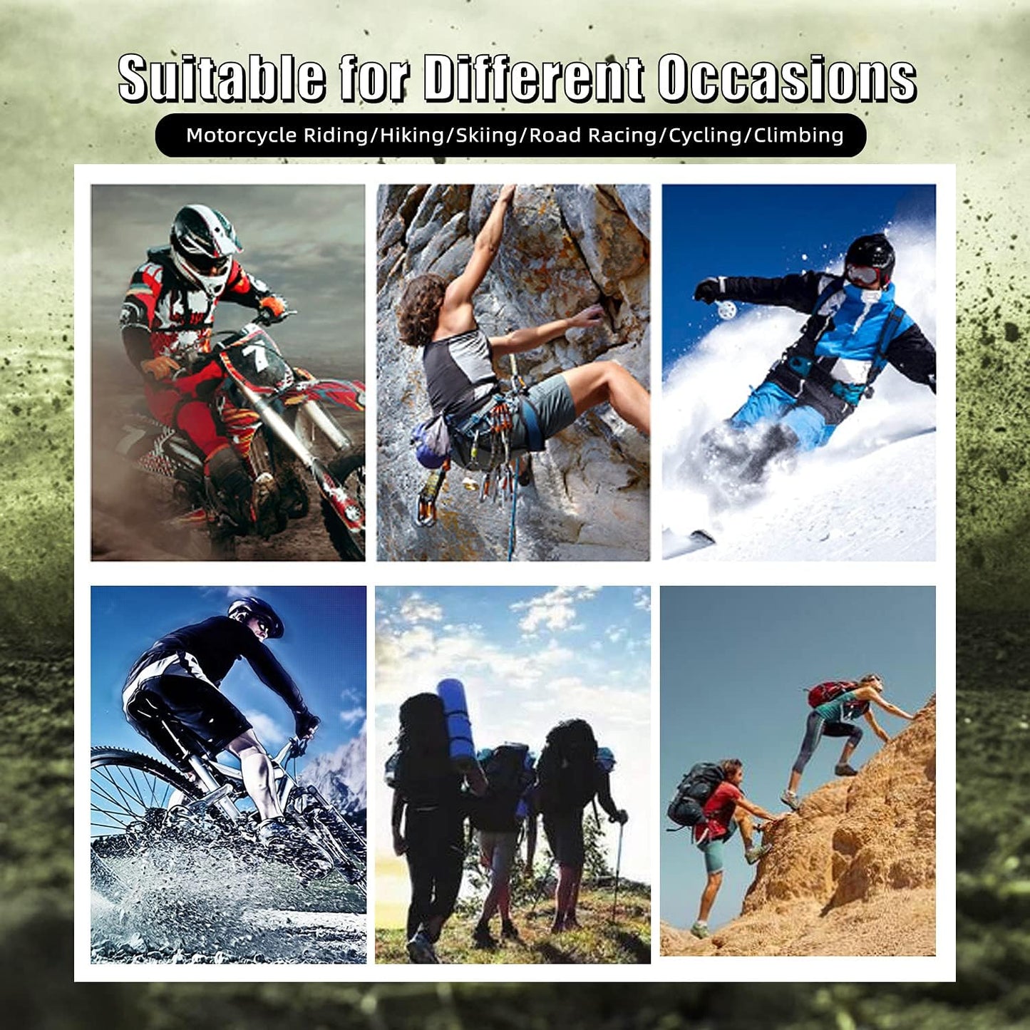 Motorcycle Gloves for Men and Women Full Finger Touchscreen Mountain Dirt Bike Gloves for Powersports BMX ATV MTB Driving Motocross Cycling Gloves(M, Blue)