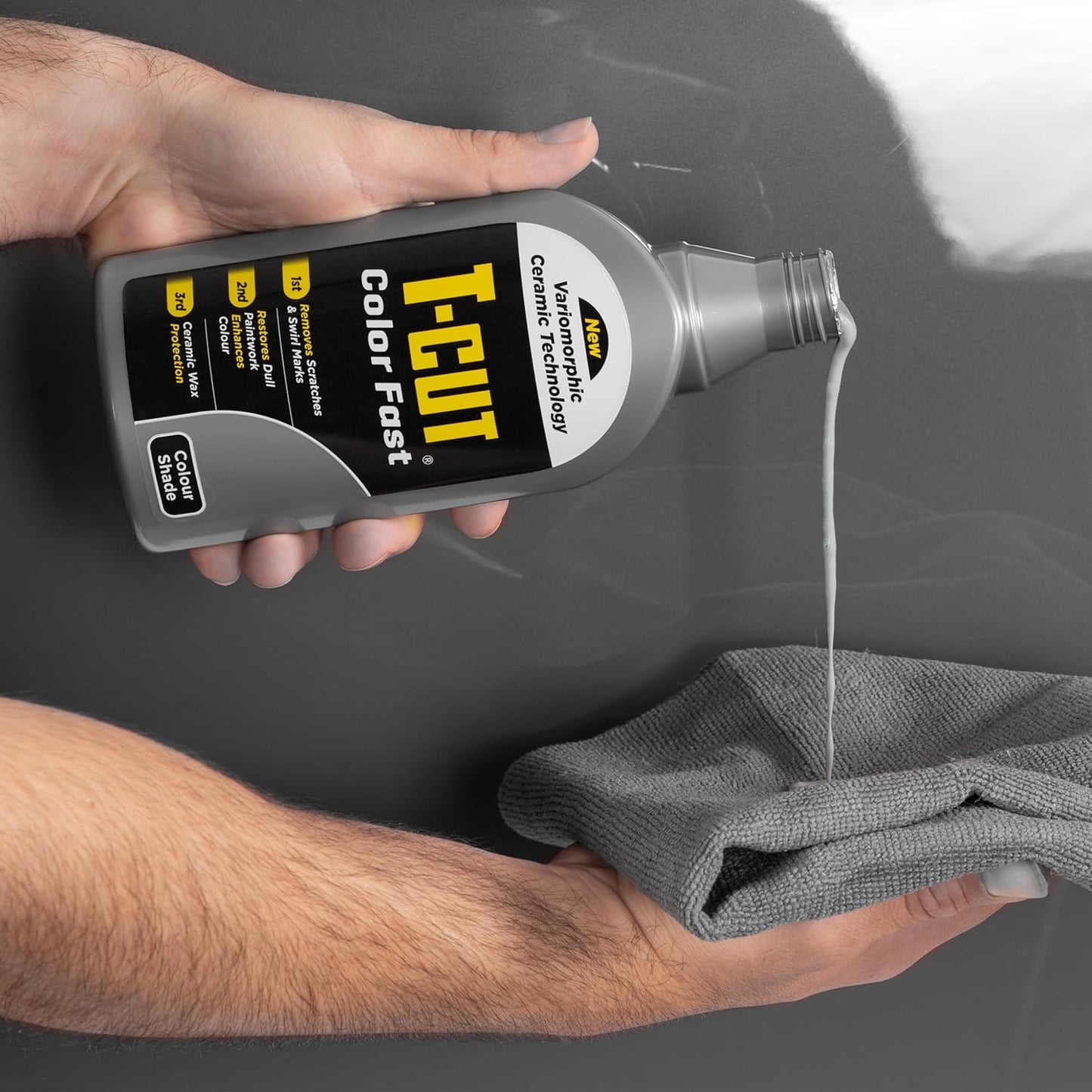 T-Cut Dark Silver Scratch Remover Color Fast Paintwork Restorer Car Polish, 13 Colors Available, 17 Fl Oz