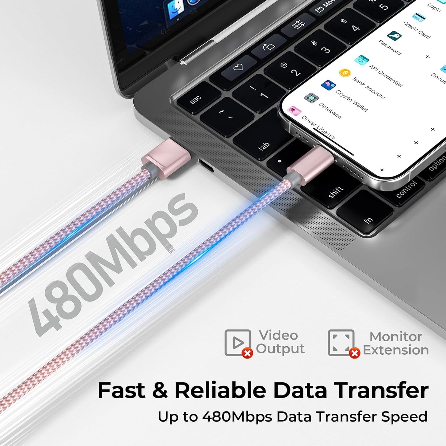 Basesailor USB Type C Charger Cable 3 Pack 3.3/6.6/10FT,Charging Cord for iPhone 16 16e 15 Pro Max,Samsung Galaxy A10E A55 A54 A53 A70 A72 A73 A42,S25 S24 S23 S22 Plus