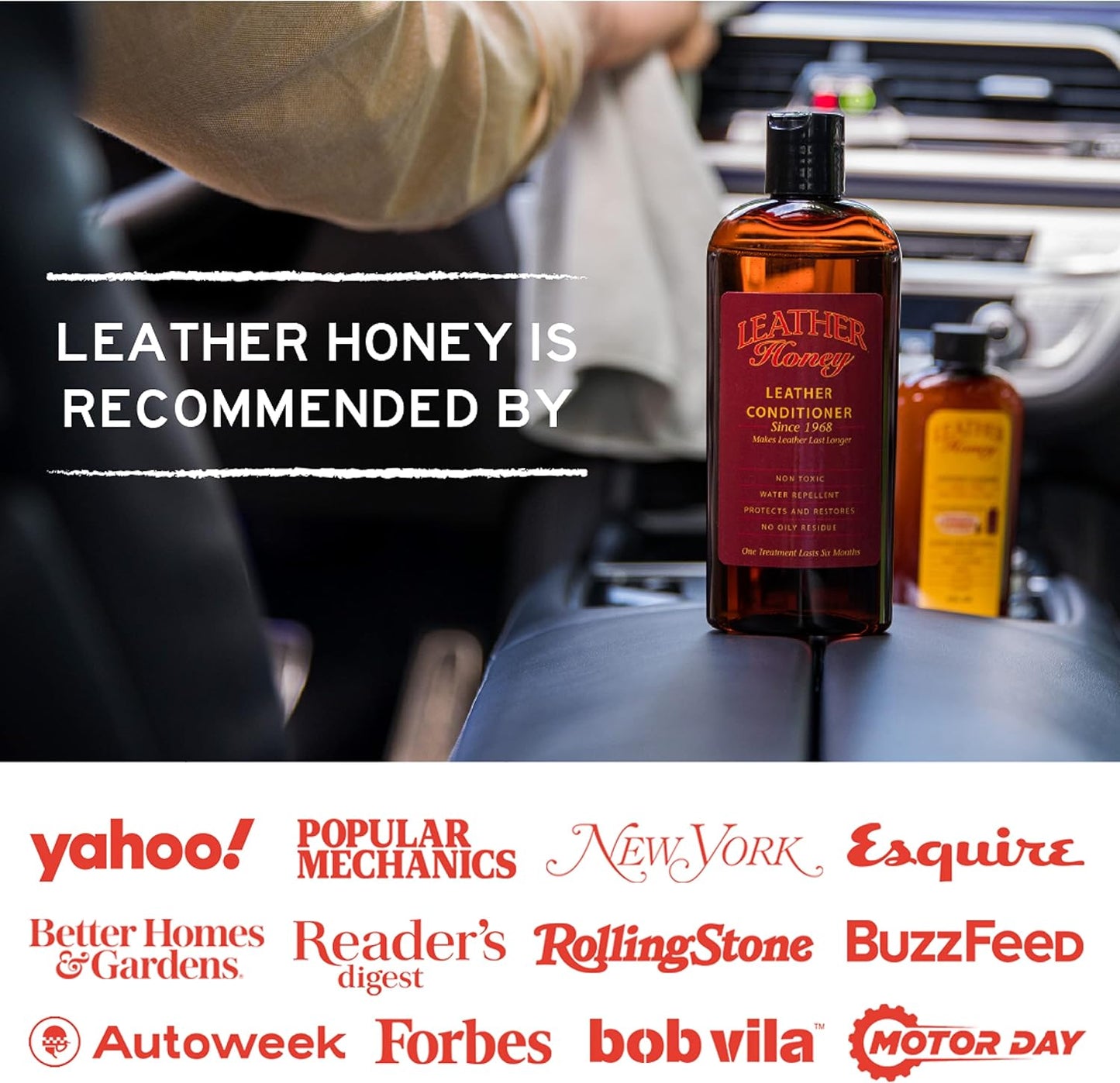 Leather Honey Leather Conditioner Wipes: Restore Leather On-The-Go. Protect & Condition Leather Couches, Car Seats, Purses, Shoes, Bags & Tack. Safe for Any Color. 10 Non-Toxic, Ready-to-Use Wipes