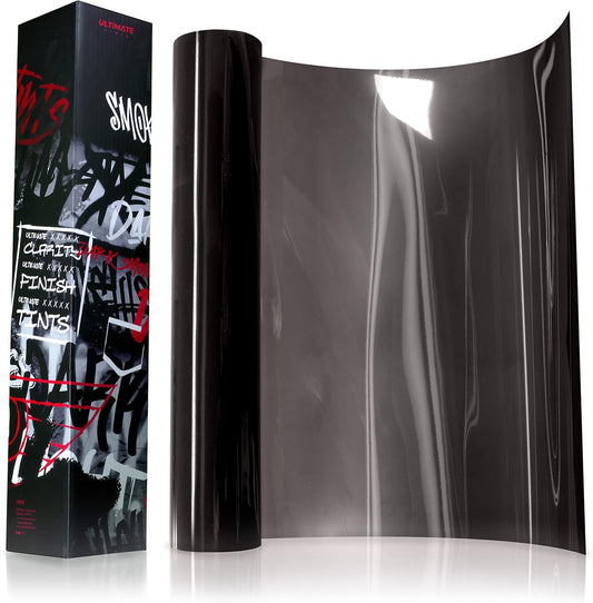 VViViD+ Ultimate Headlight Taillight Tint Vinyl Wrap (16" x 10ft, Dark Smoke)