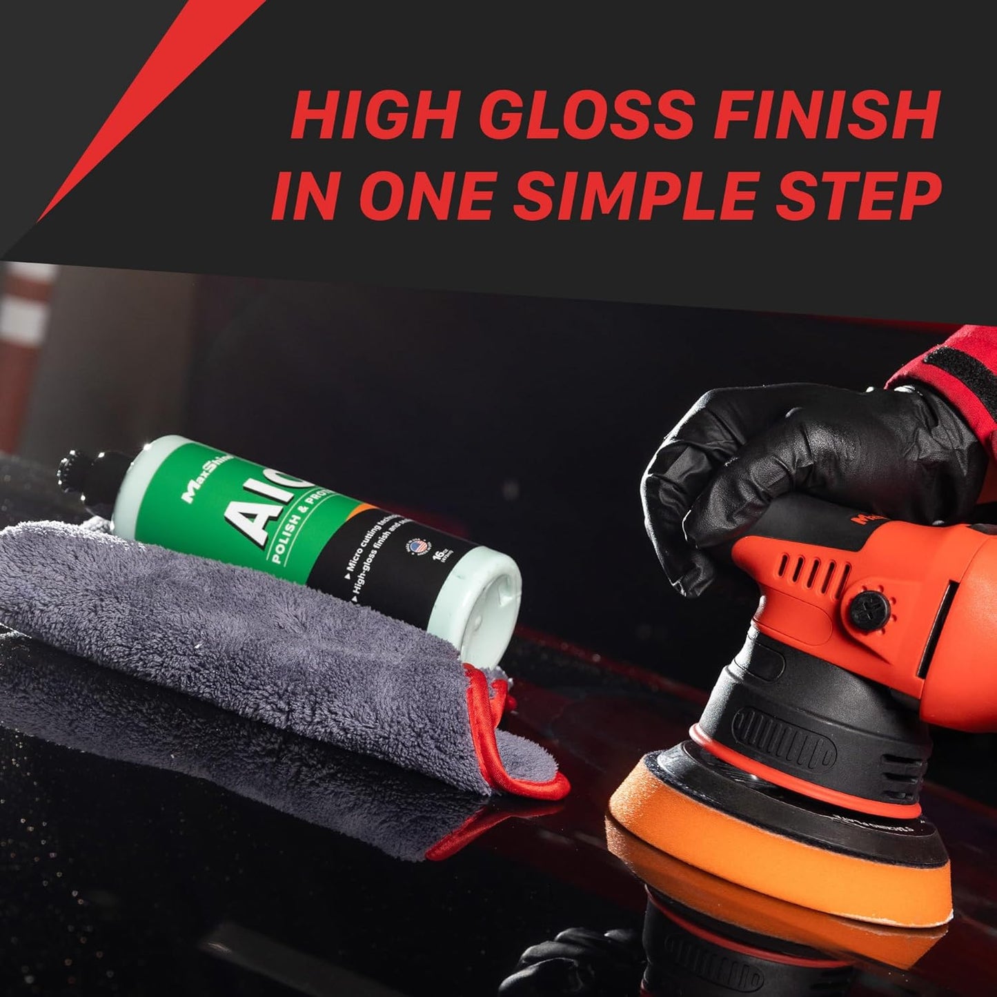 Maxshine All-in-One Polish & Protect, 16oz | Synthetic Polymer Formula, Removes Swirls & Oxidation, Gloss Finish | Paint Correction & Protection